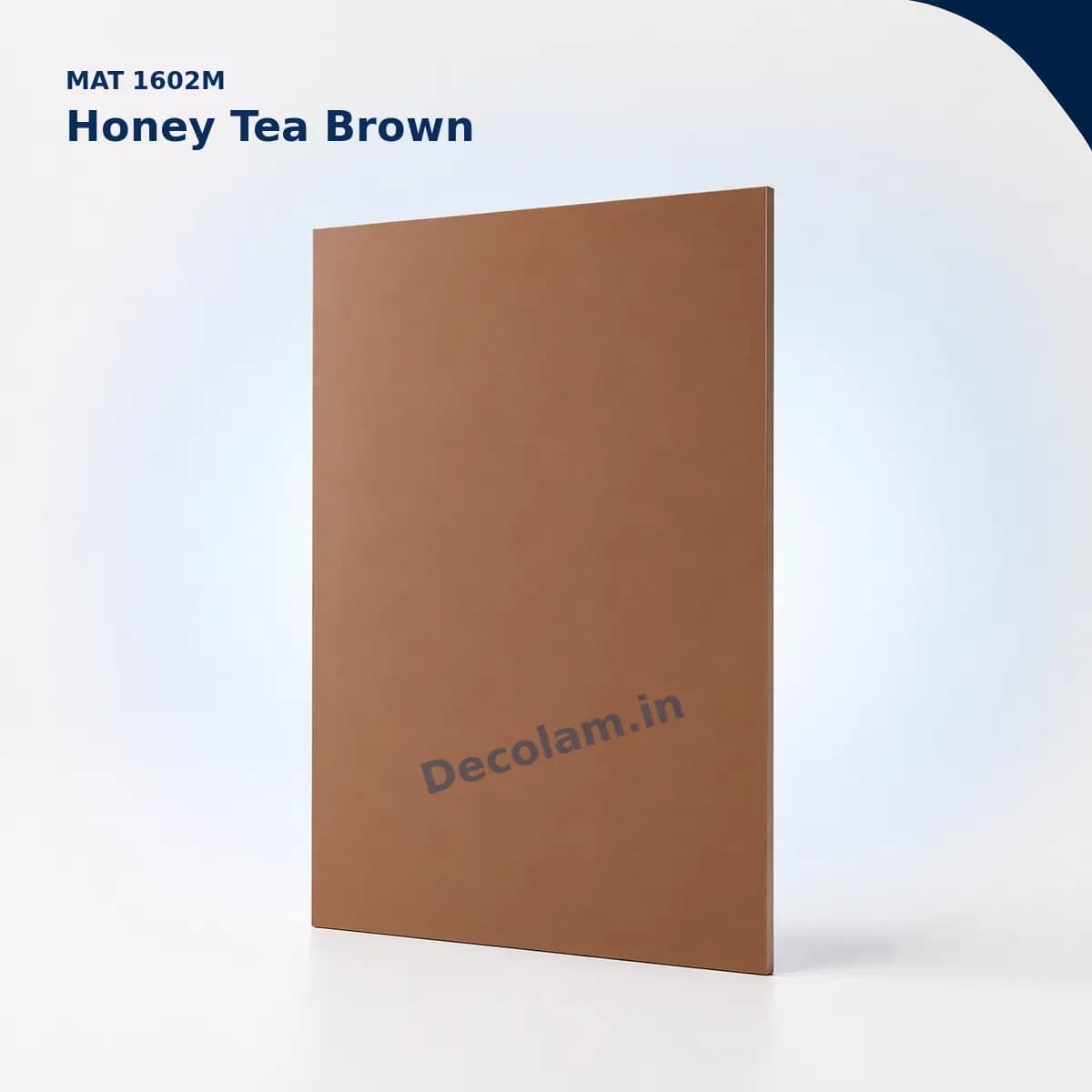 Honey Tea Brown 1602M MATT Acrylic Laminate - Decolam