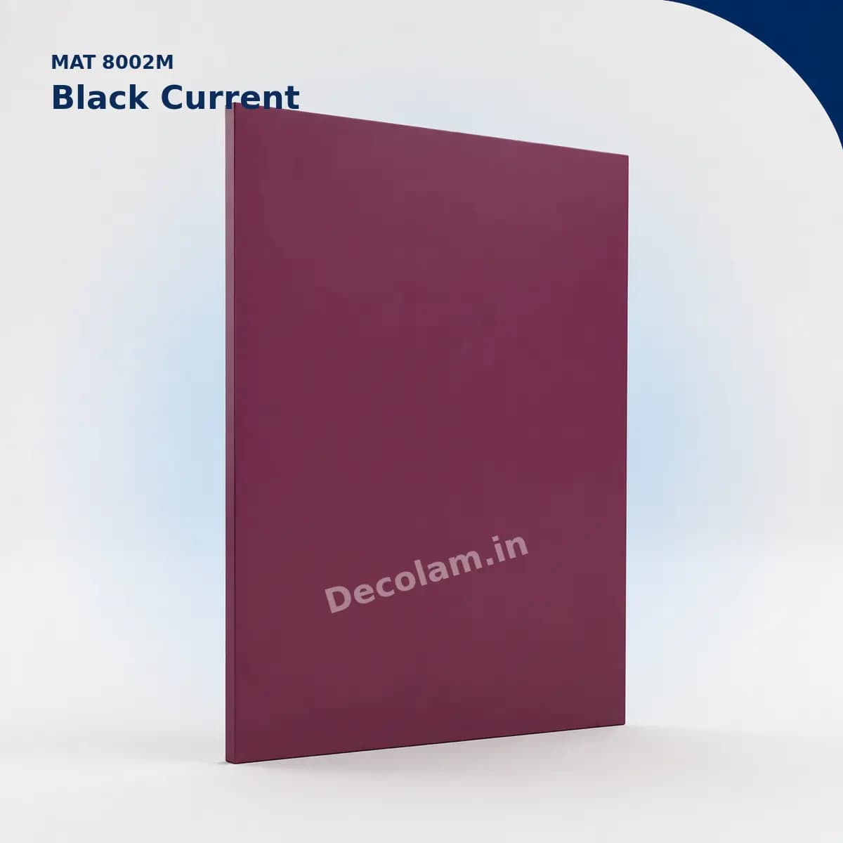 Black Current 8002M MATT Acrylic Laminate - Decolam