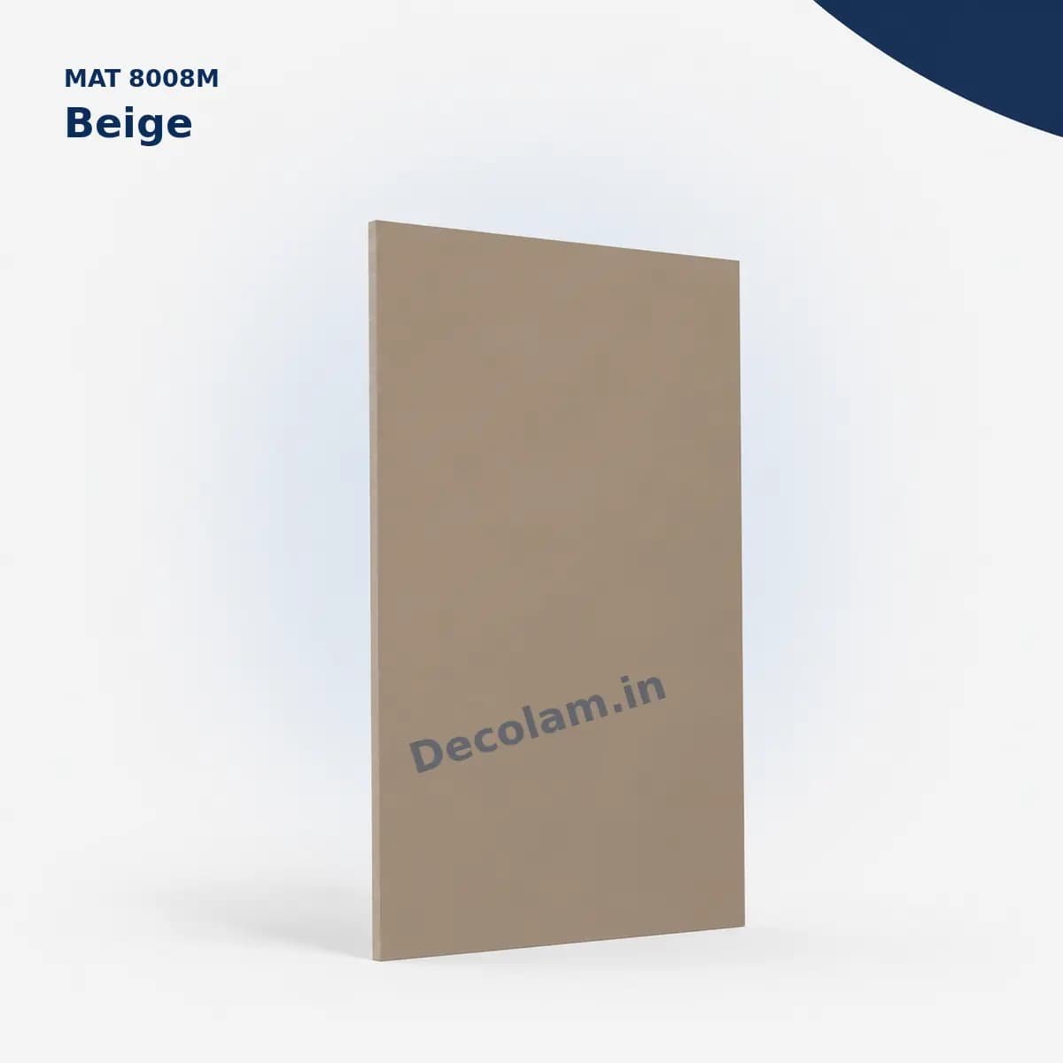 Beige 8008M MATT Acrylic Laminate - Decolam
