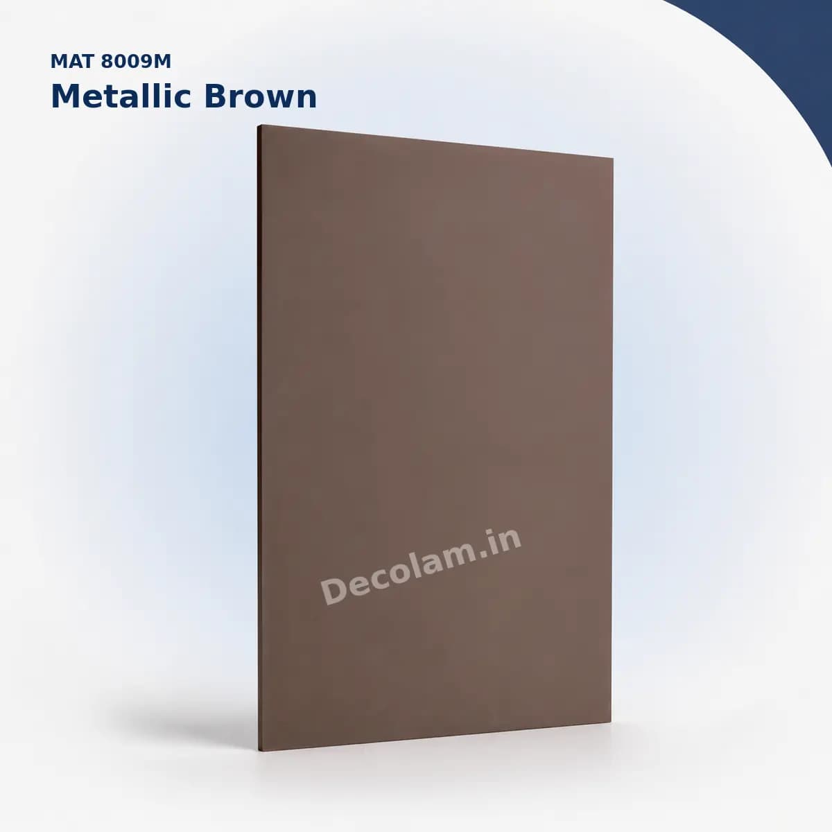 Metallic Brown 8009M MATT Acrylic Laminate - Decolam