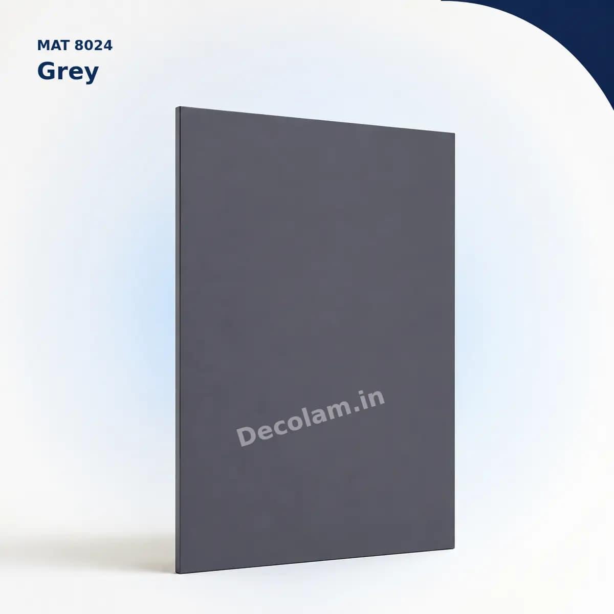 Grey 8024 MATT Acrylic Laminate - Decolam