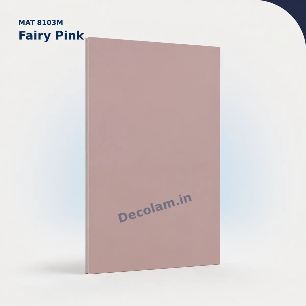 Fairy Pink 8103M MATT Acrylic Laminate - Decolam