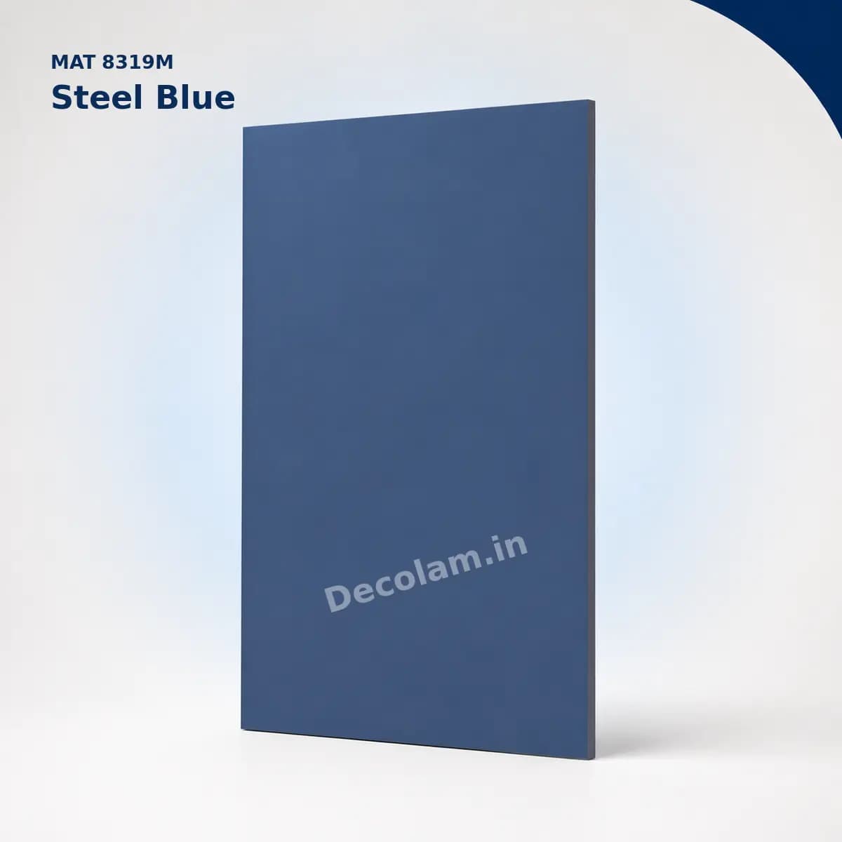 Steel Blue 8319M MATT Acrylic Laminate - Decolam