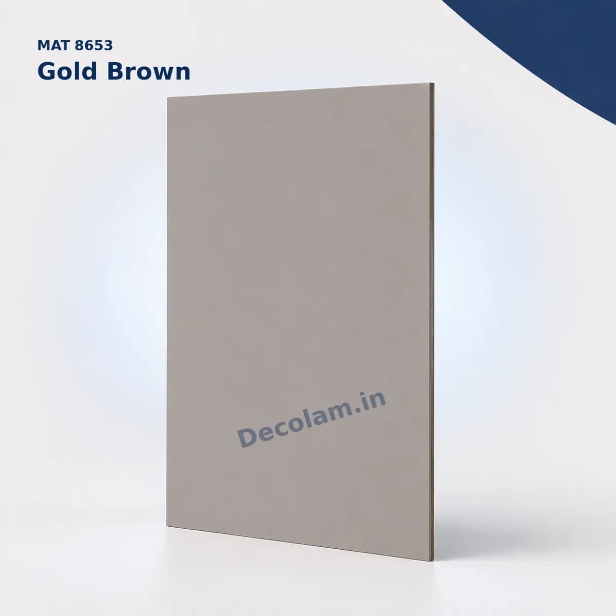 Gold Brown 8653 MATT Acrylic Laminate - Decolam