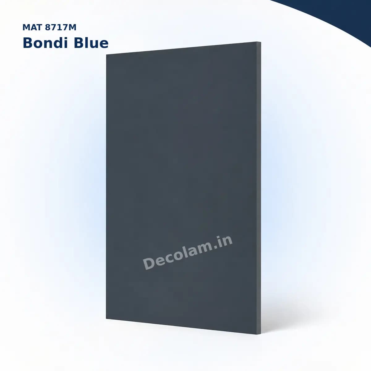 Bondi Blue 8717M MATT Acrylic Laminate - Decolam