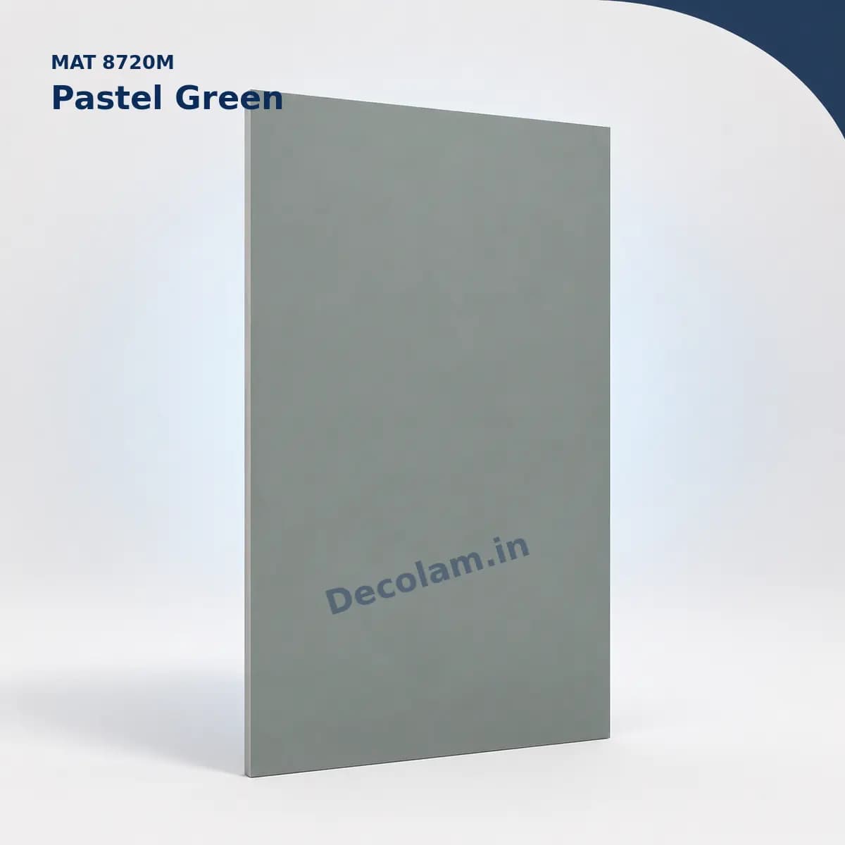 Pastel Green 8720M MATT Acrylic Laminate - Decolam