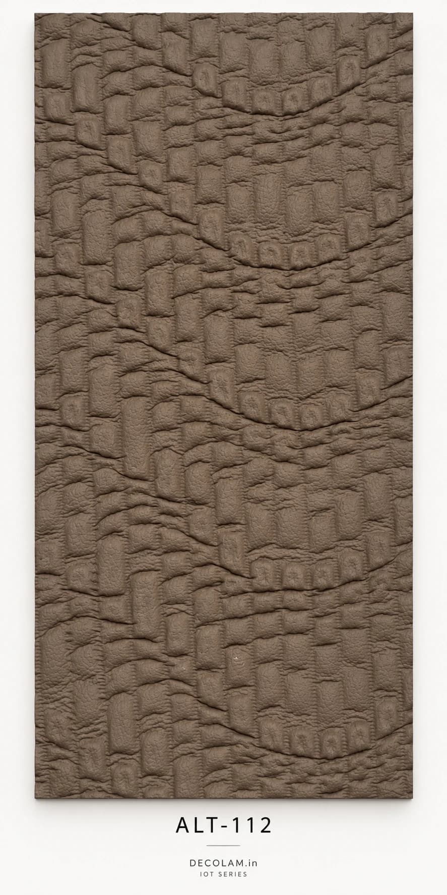 Decolam IOT Leather ALT-112 Soft Taupe Brown Texture — sheet