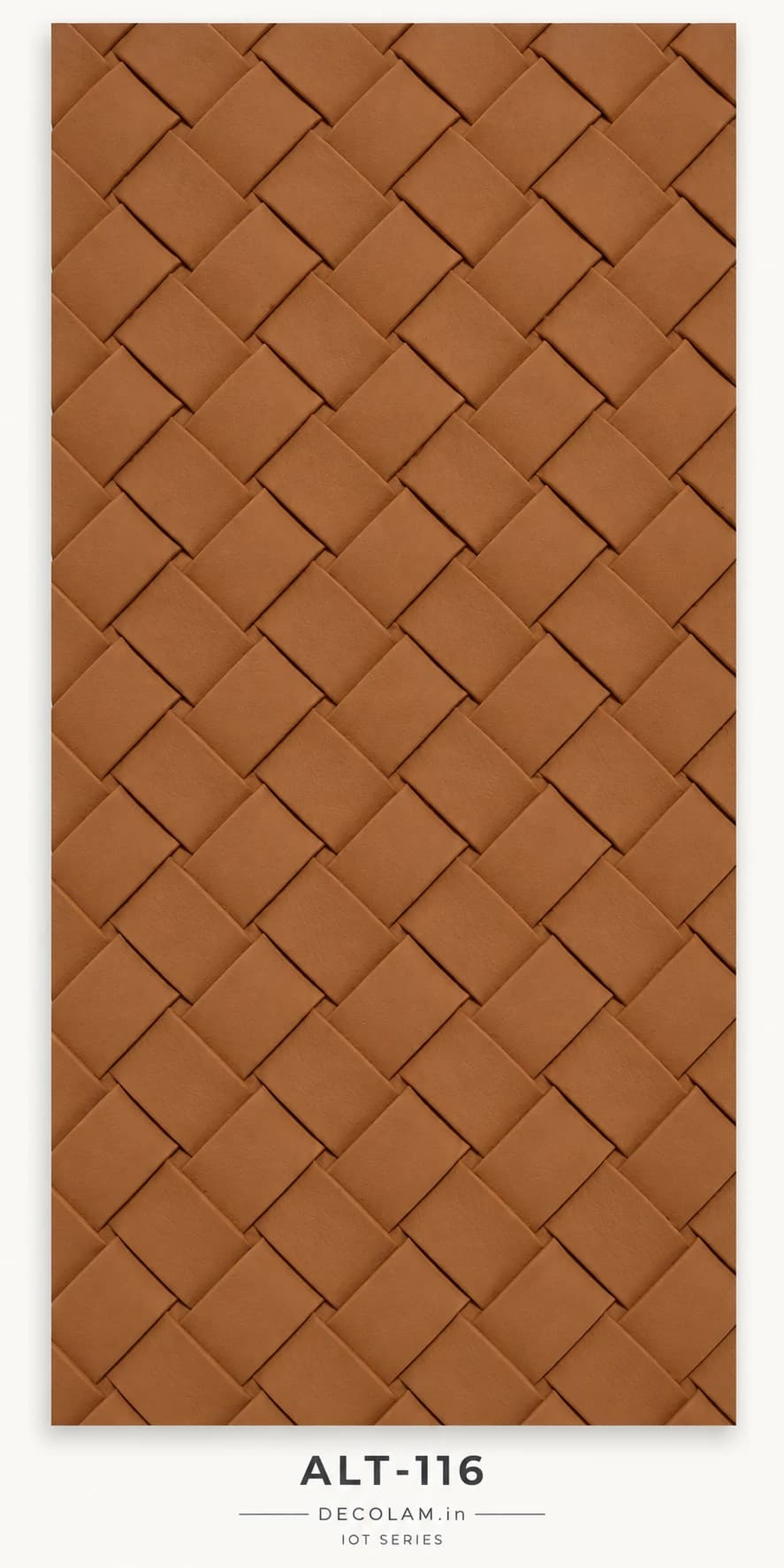 Decolam IOT Leather ALT-116 Caramel Brown Texture — sheet