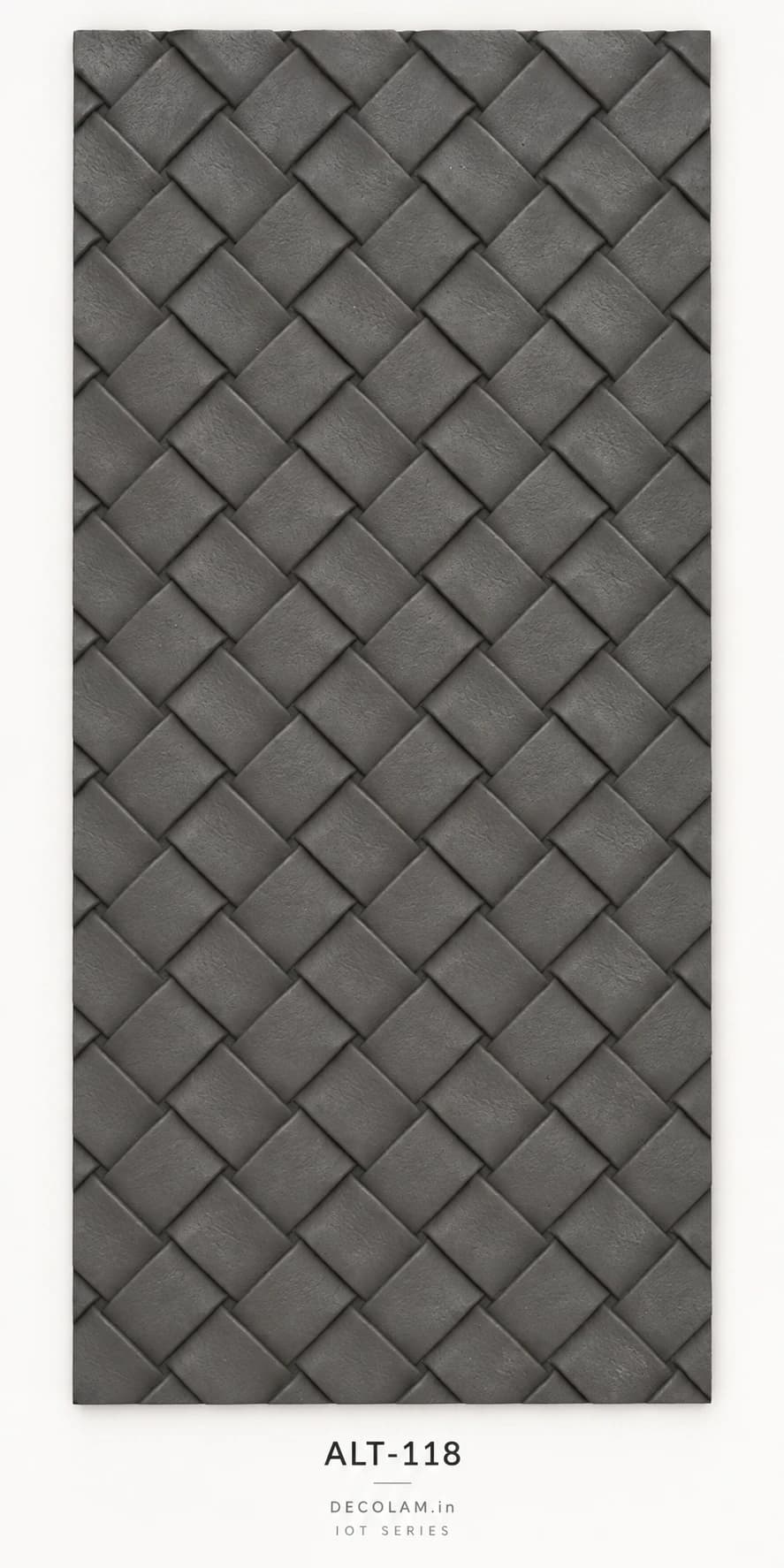 Decolam IOT Leather ALT-118 Charcoal Grey Texture — sheet