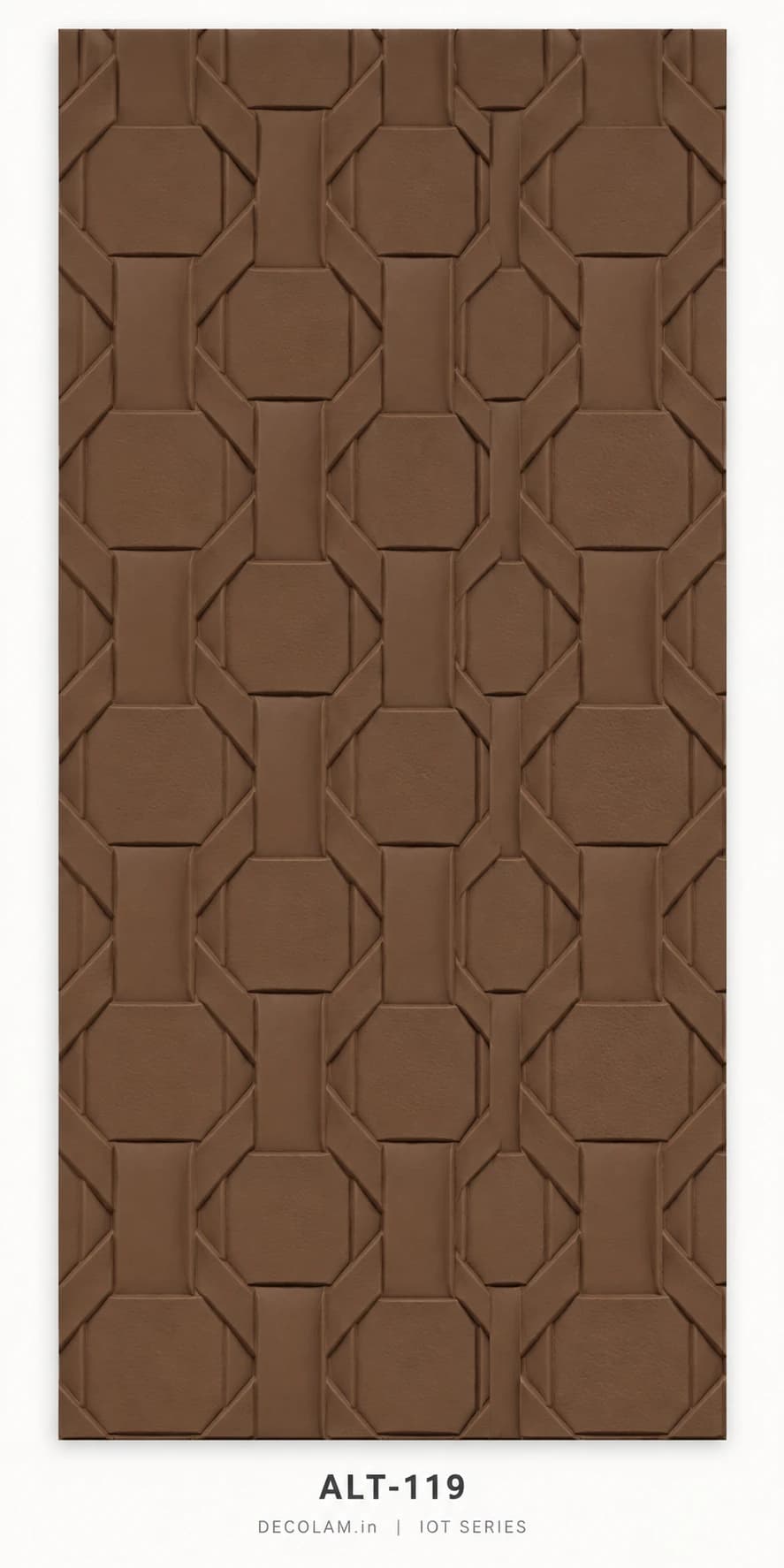 Decolam IOT Leather ALT-119 Chestnut Brown Texture — sheet