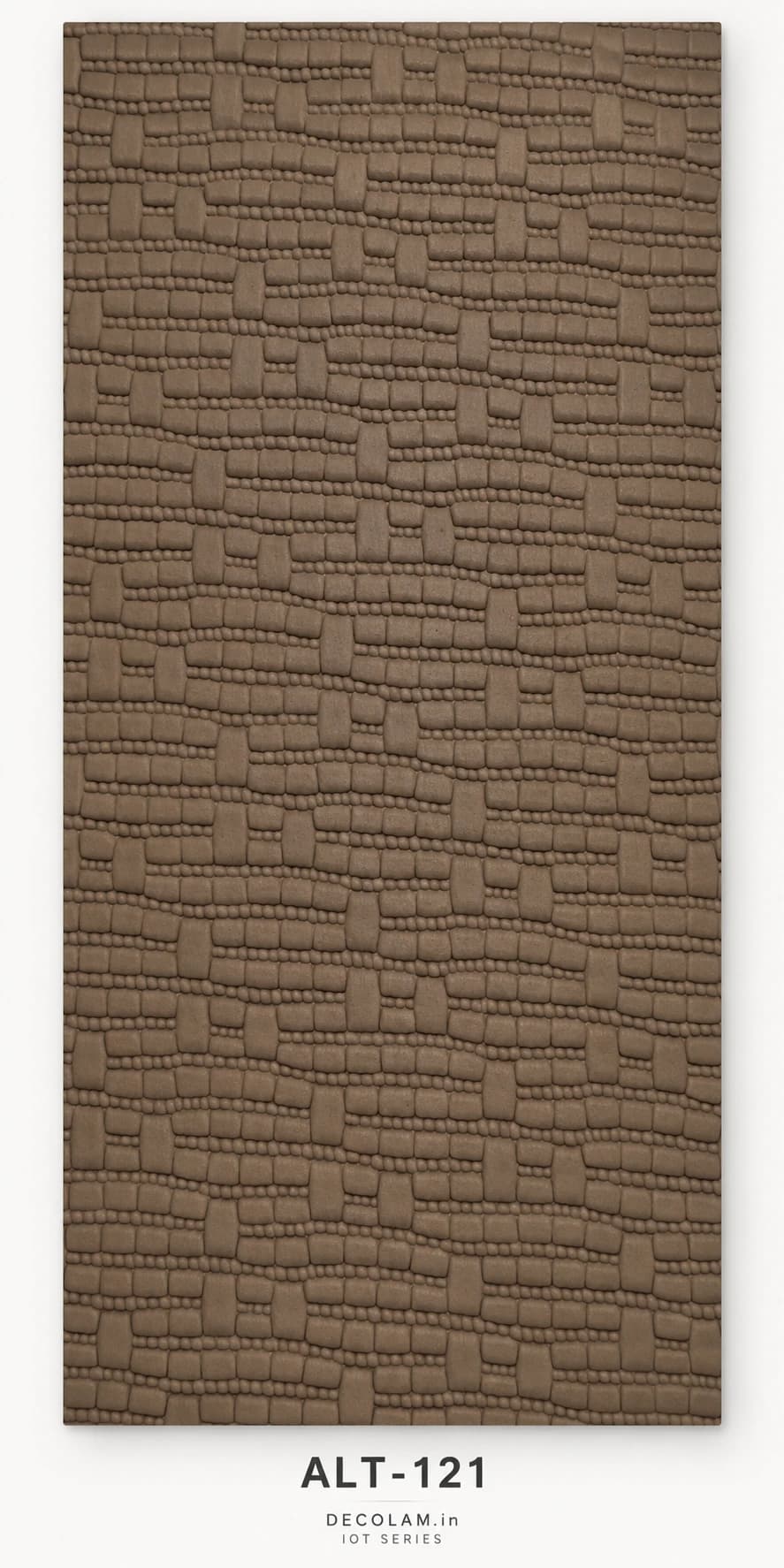 Decolam IOT Leather ALT-121 Mocha Brown Texture — sheet