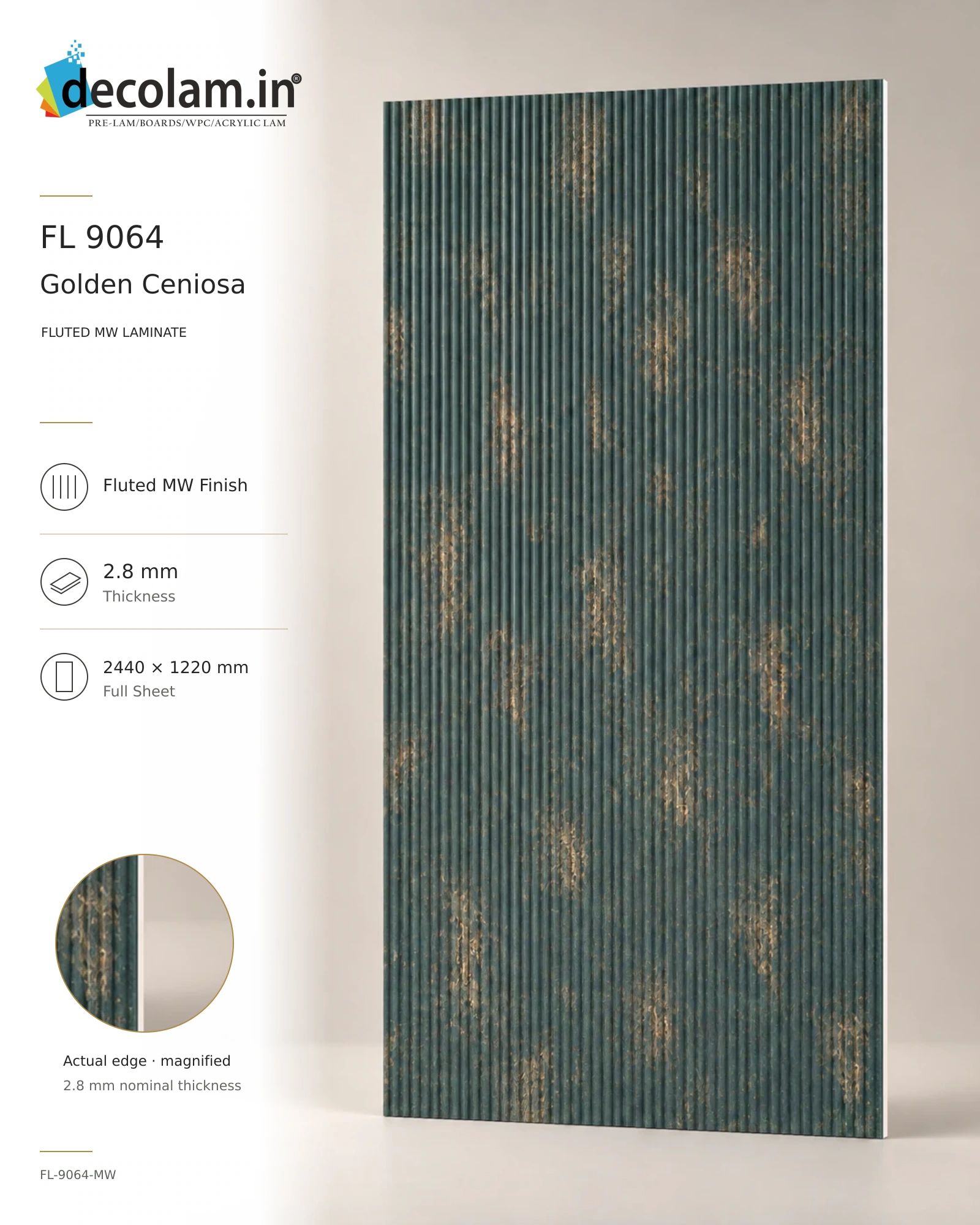 Golden Ceniosa Fluted