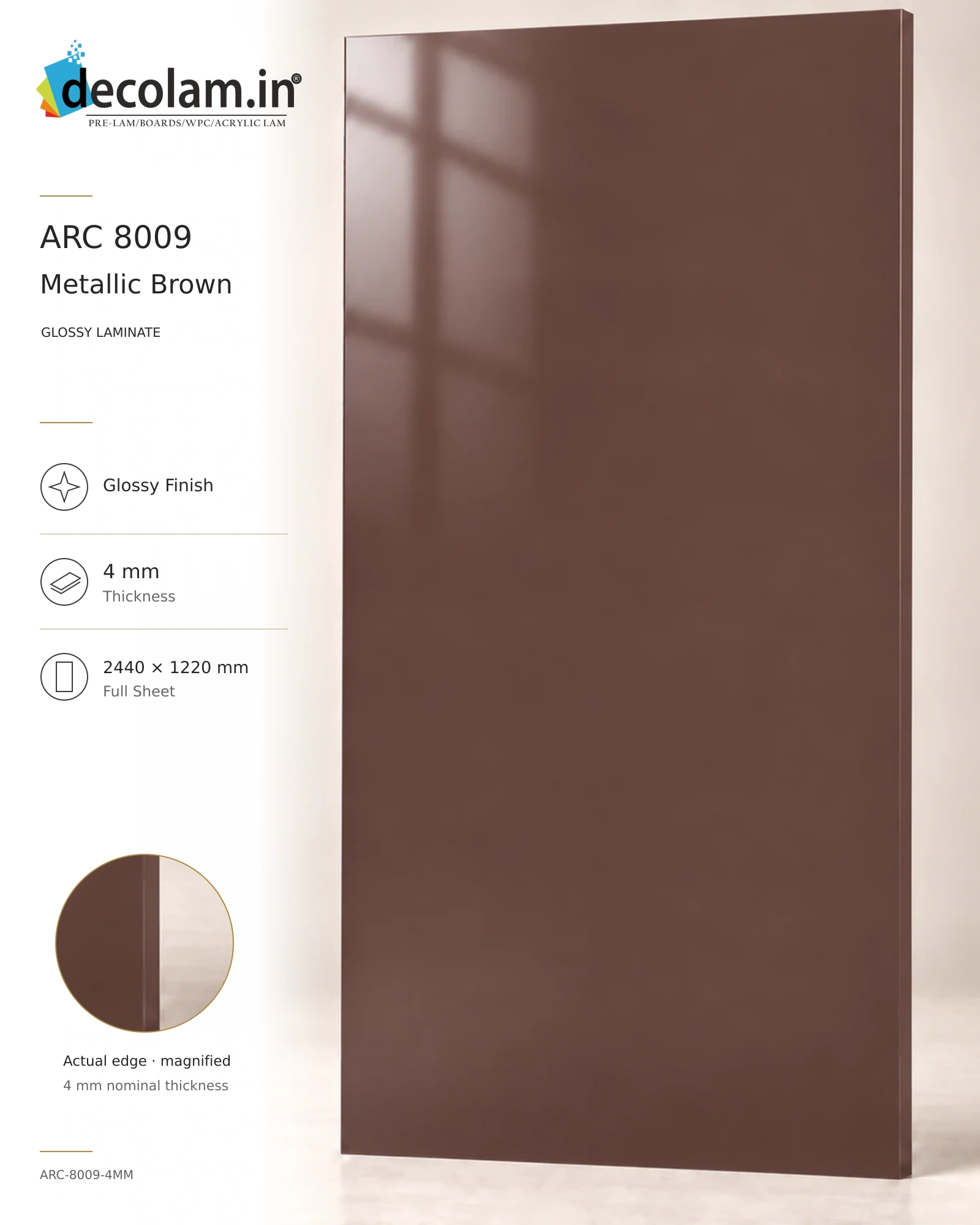 Metallic Brown Glossy