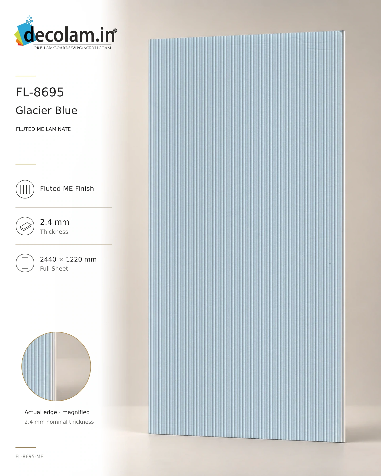 Glacier Blue — FL-8695-ME — 2.4 mm