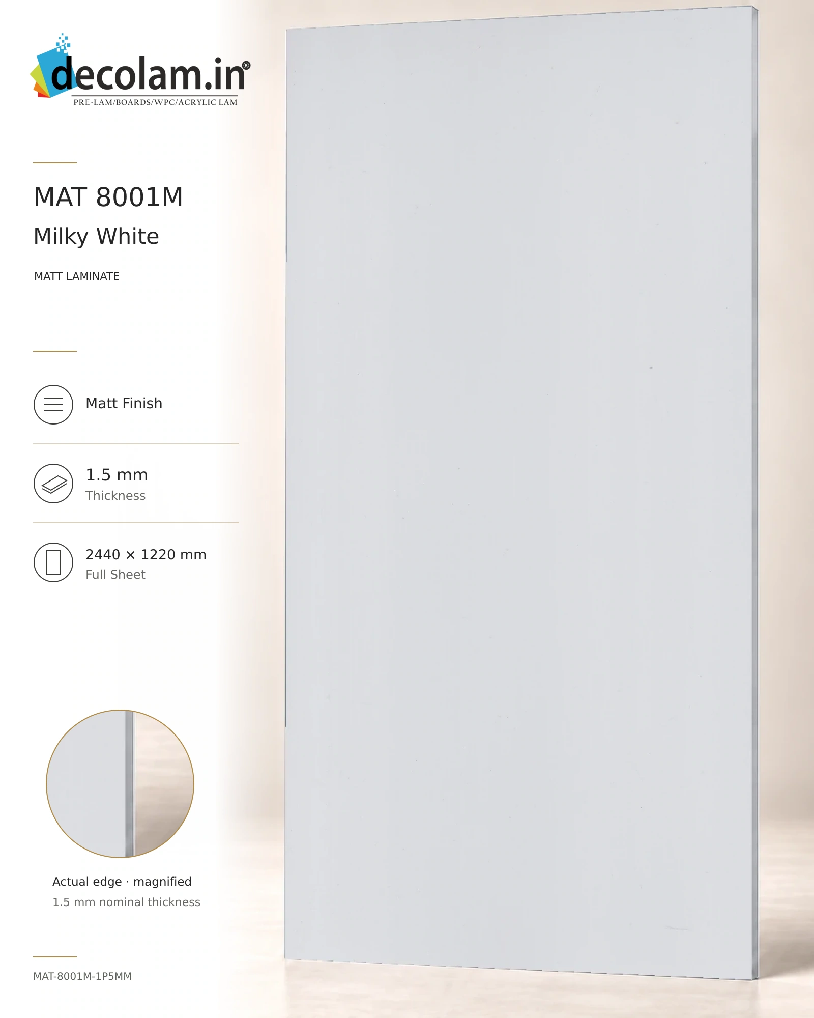 Milky White Matt