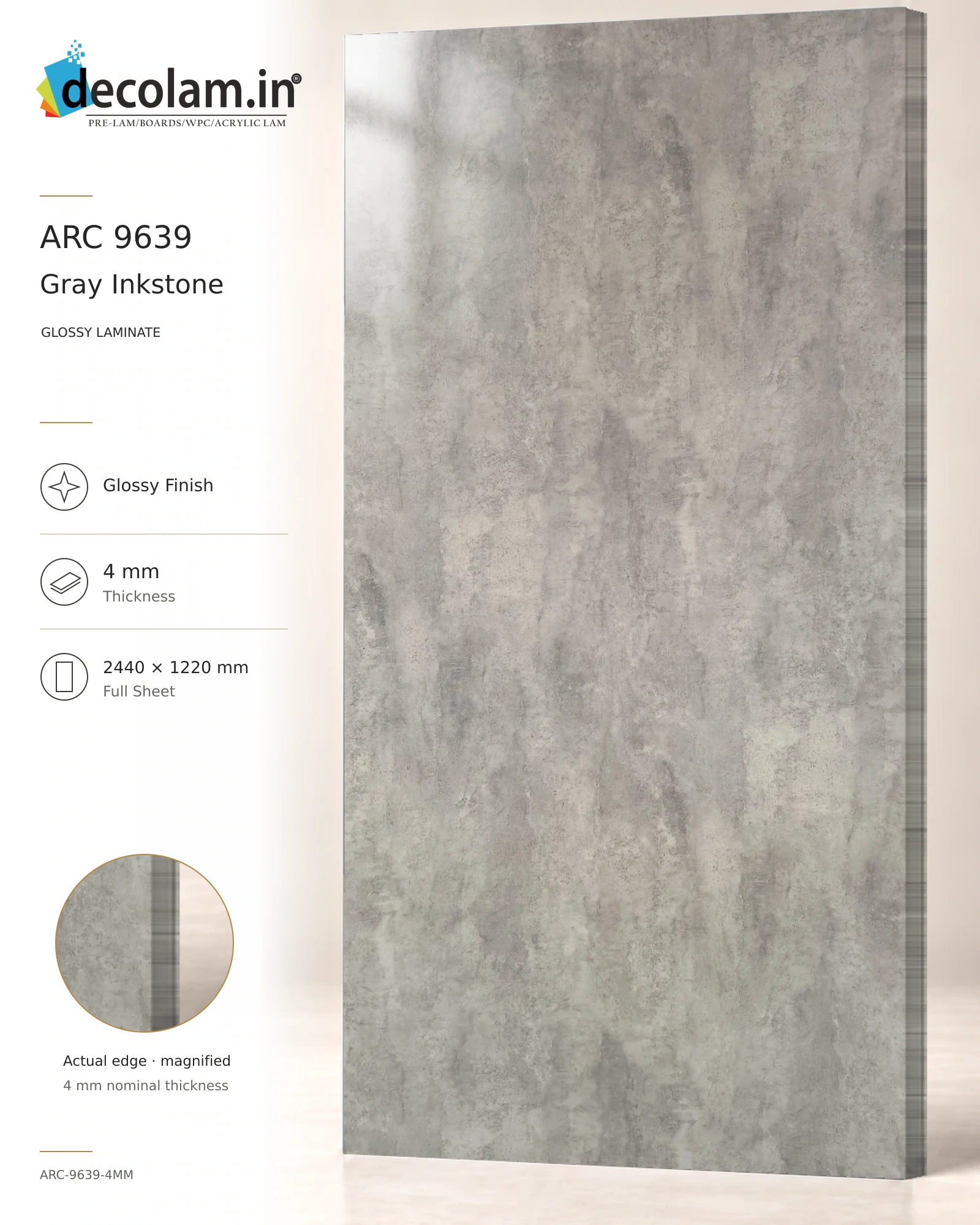Gray Inkstone Glossy