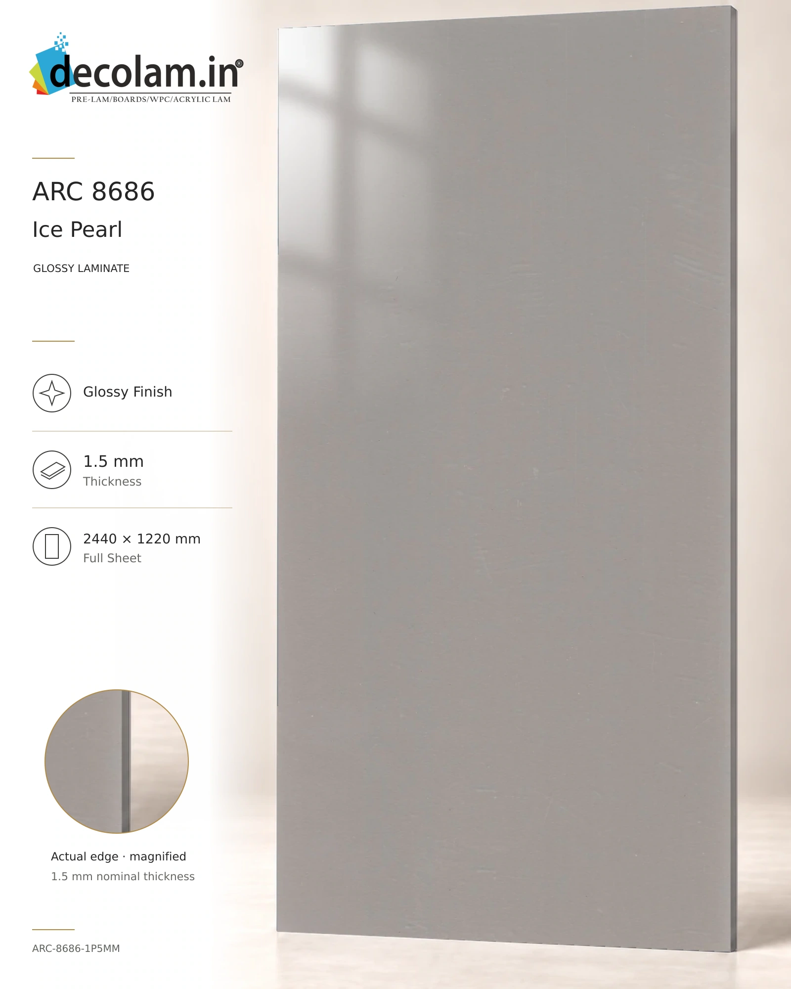 Ice Pearl — ARC-8686-1P5MM — 1.5 mm