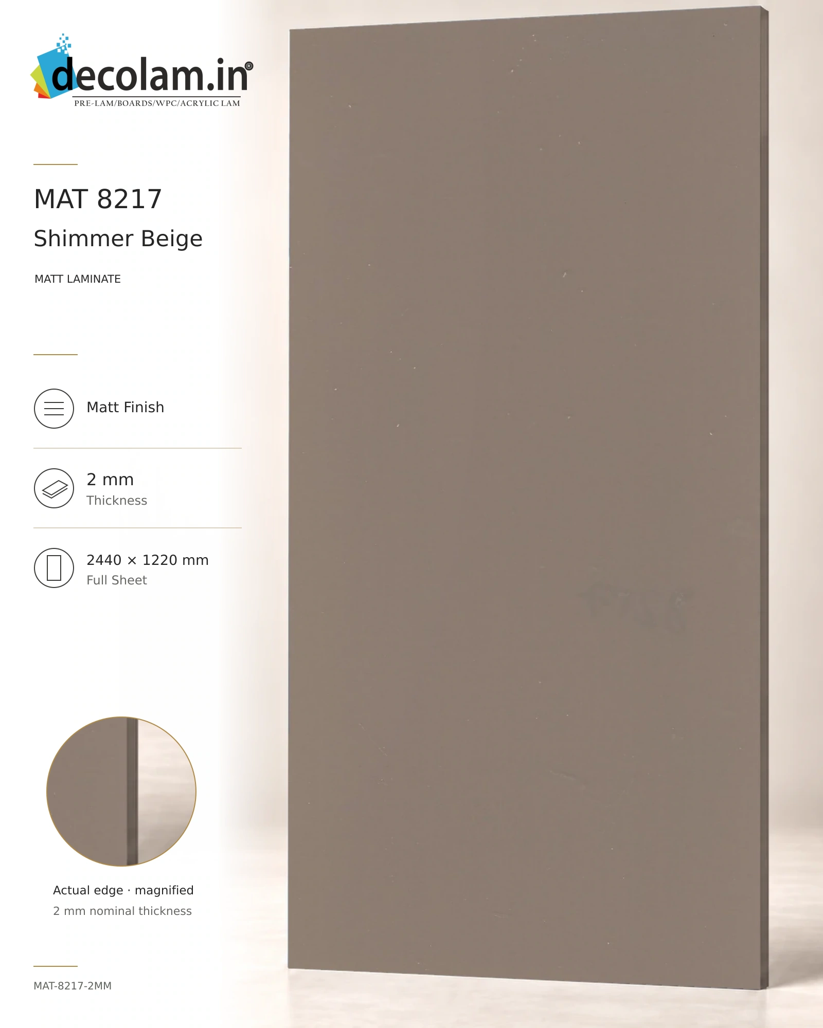 Shimmer Beige Matt