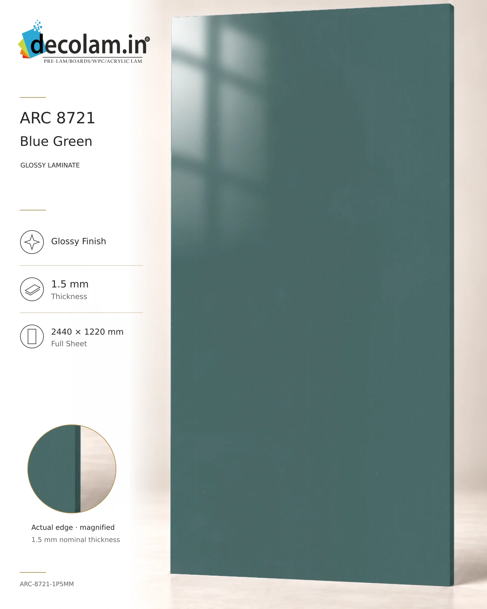Blue Green Glossy