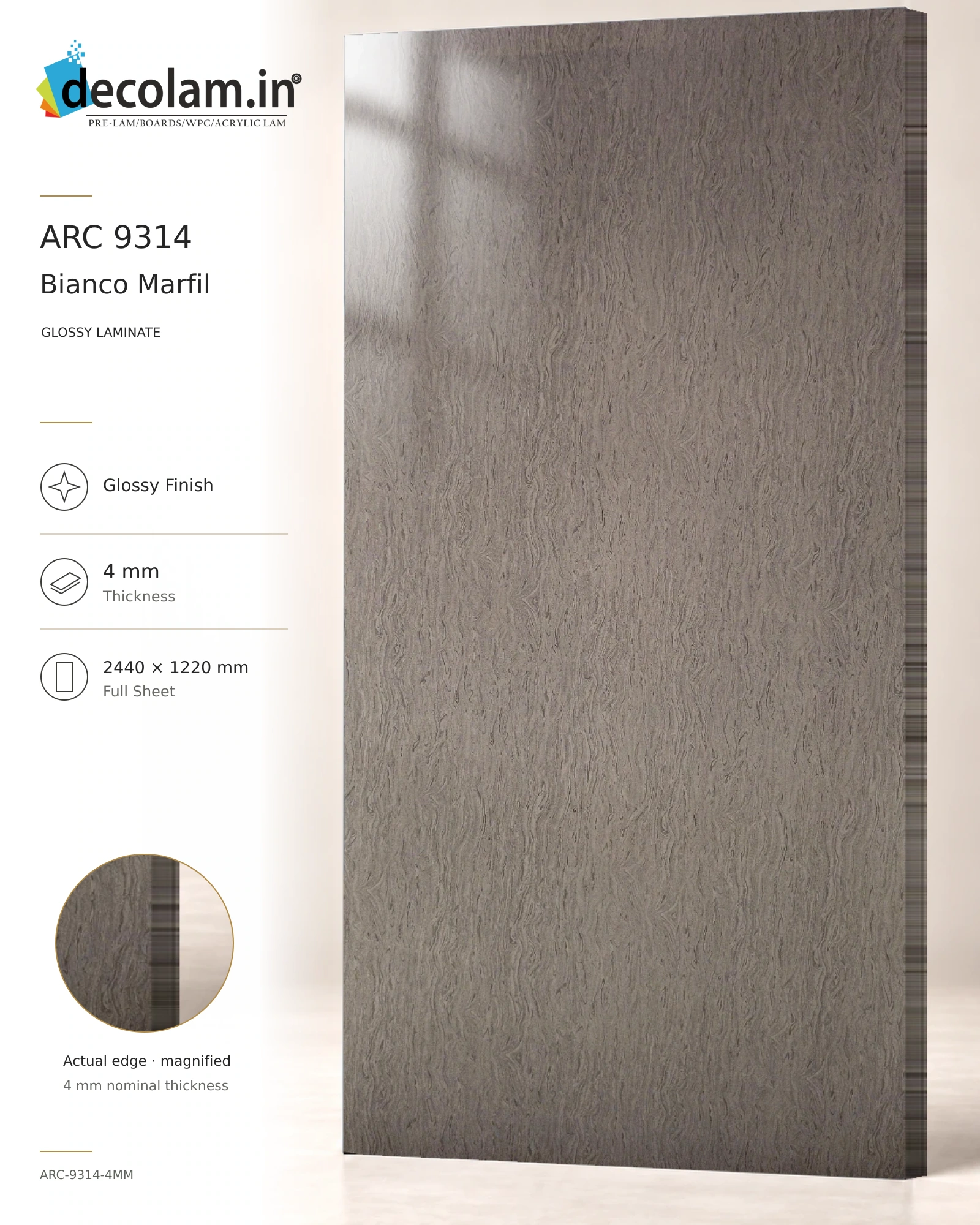 Bianco Marfil Glossy