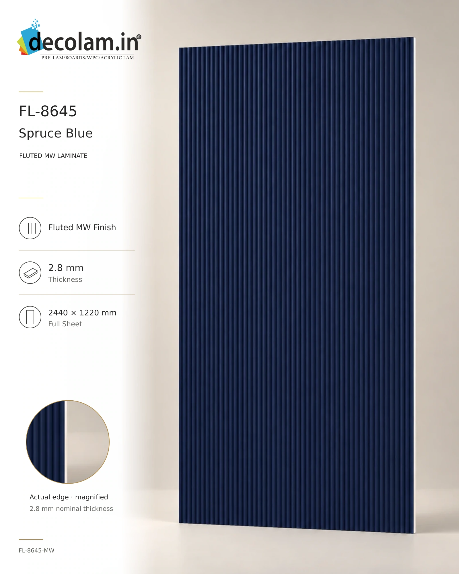 Spruce Blue Fluted