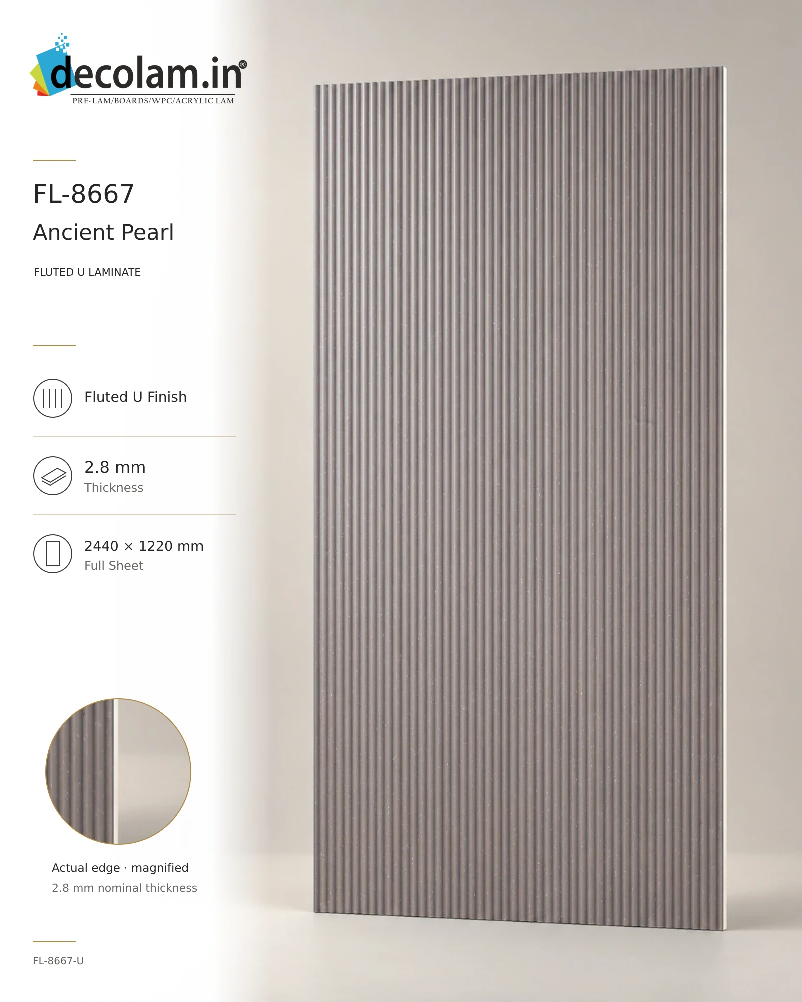 Ancient Pearl — FL-8667-U — 2.8 mm