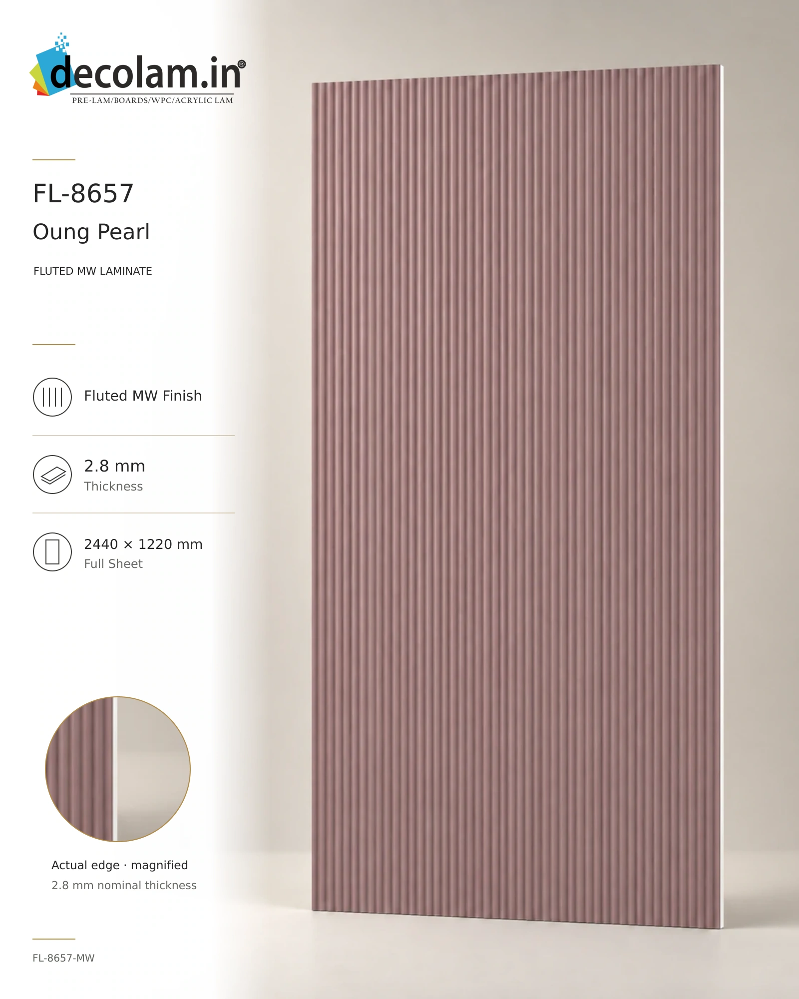 Oung Pearl — FL-8657-MW — 2.8 mm