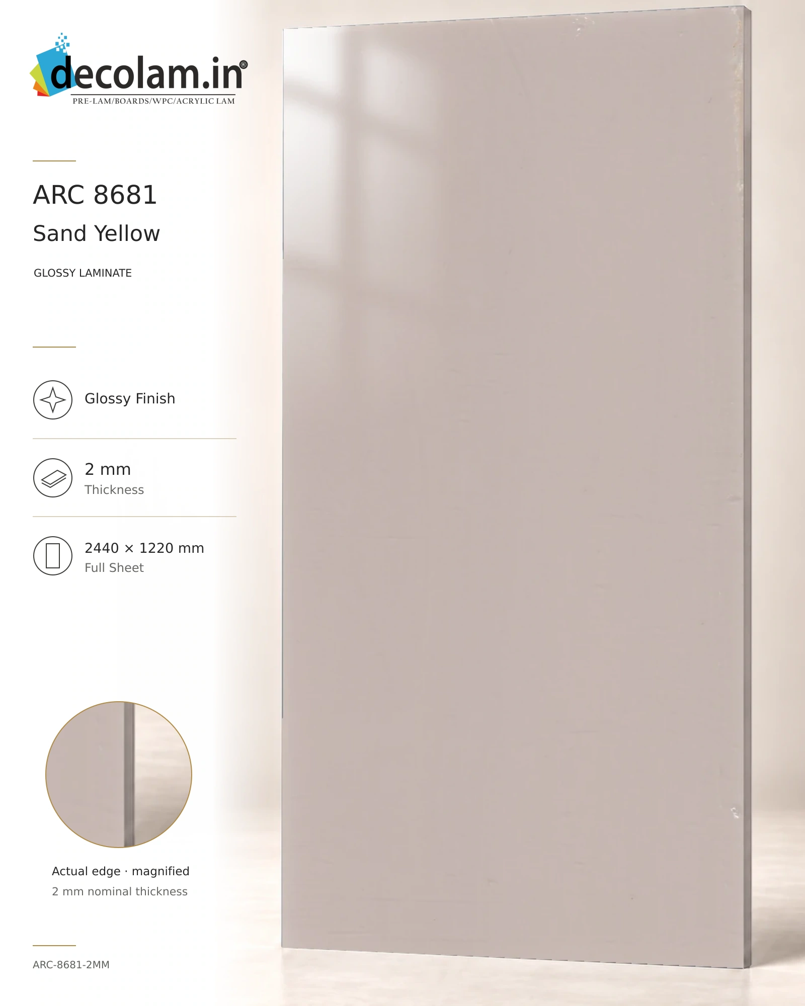 Sand Yellow Glossy