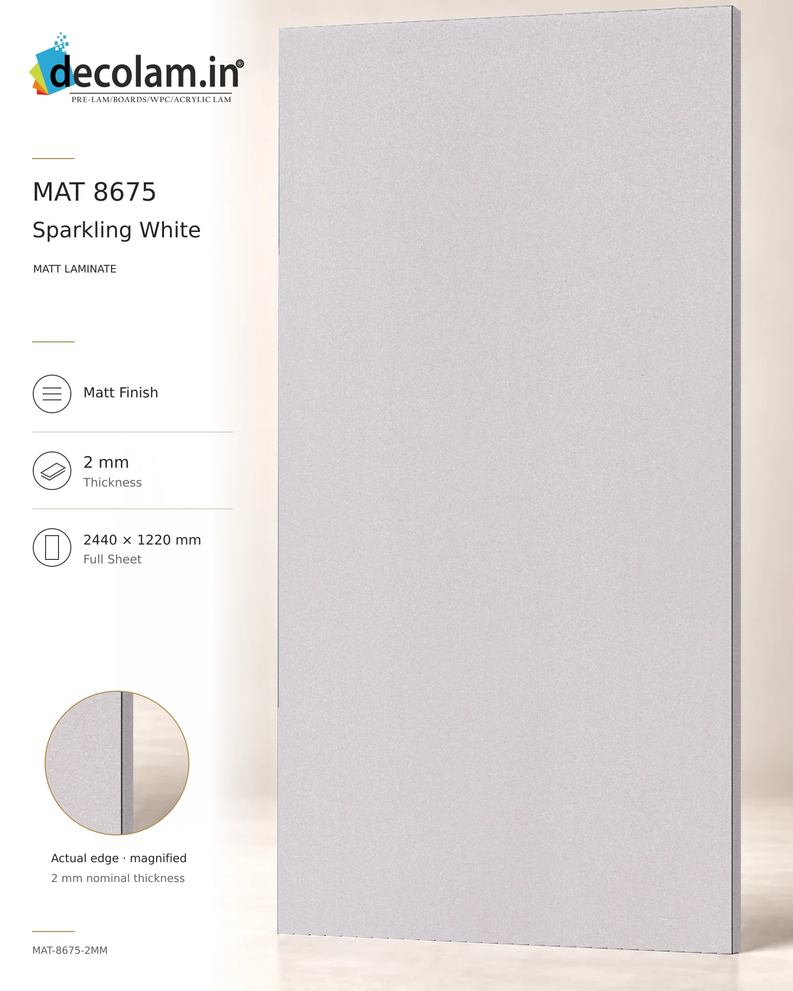 Sparkling White Matt