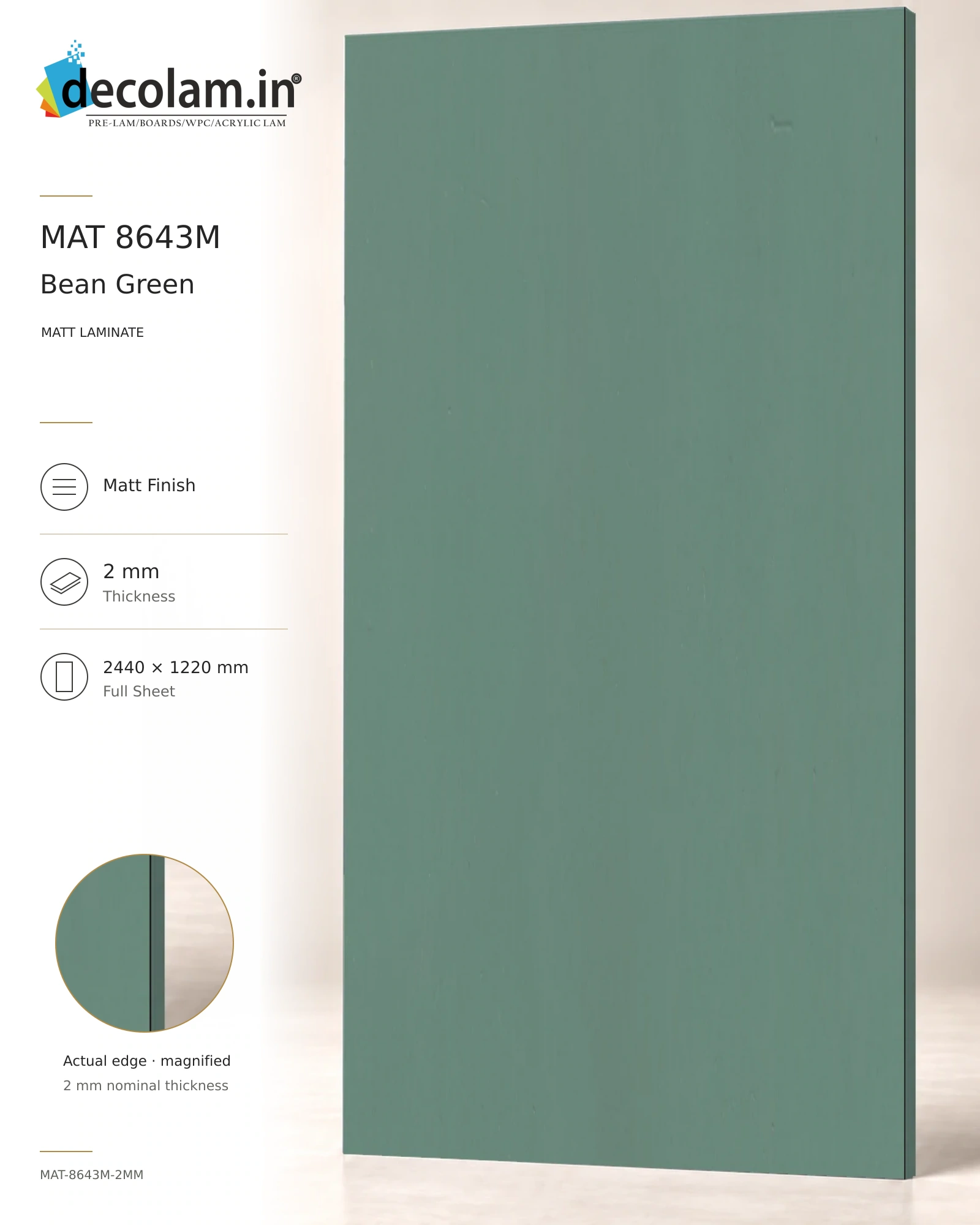 Bean Green Matt