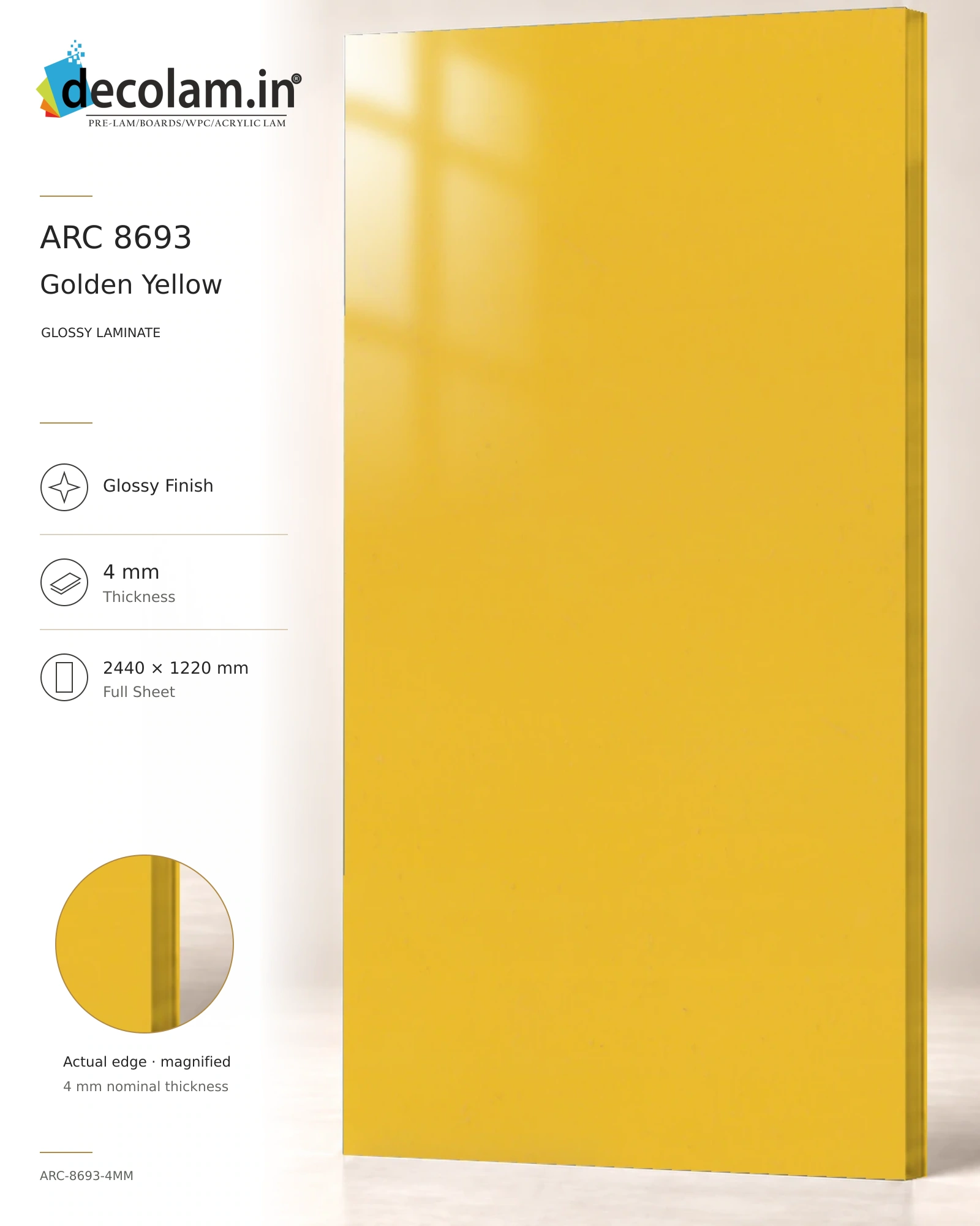 Golden Yellow Glossy