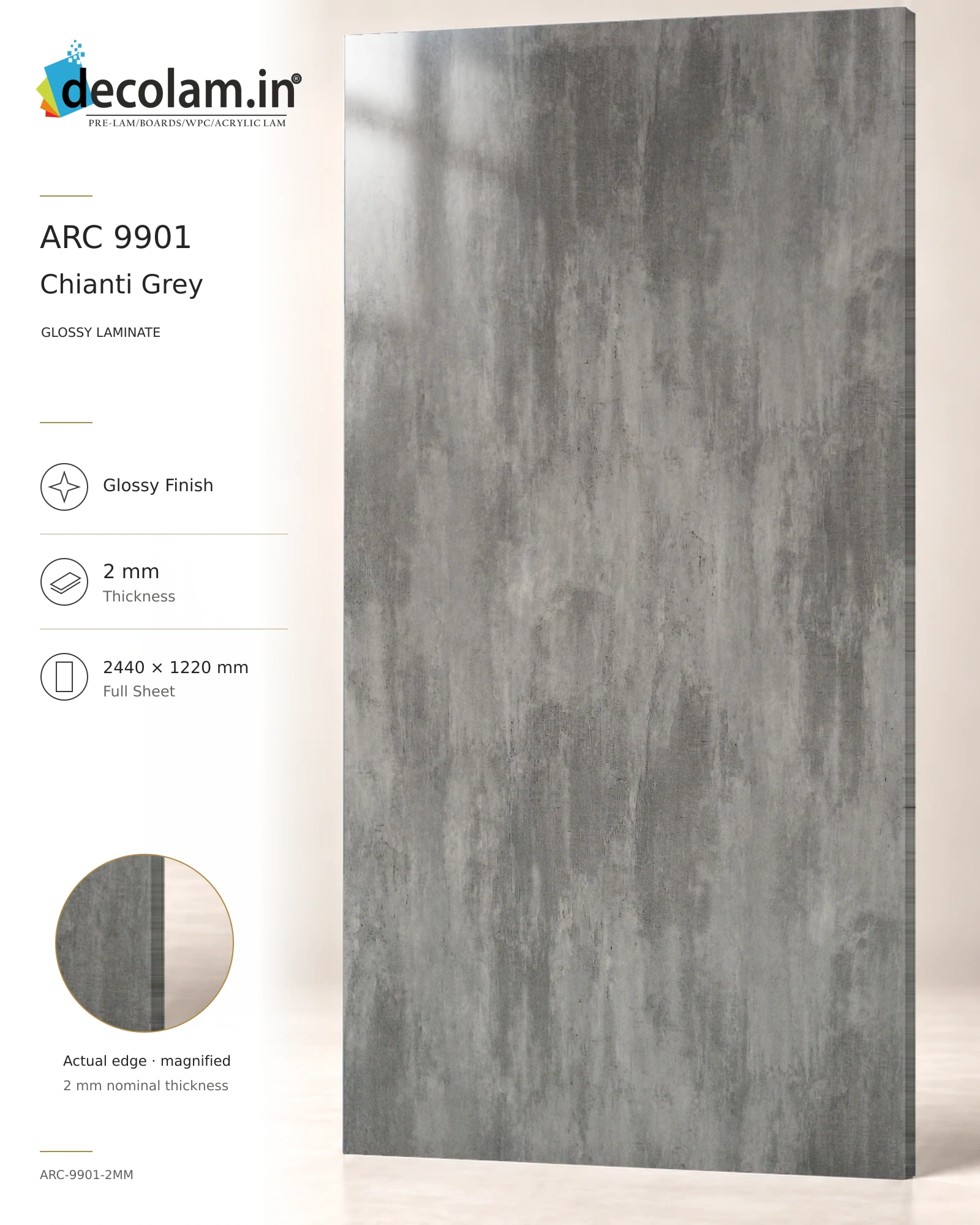 Chianti Grey Glossy
