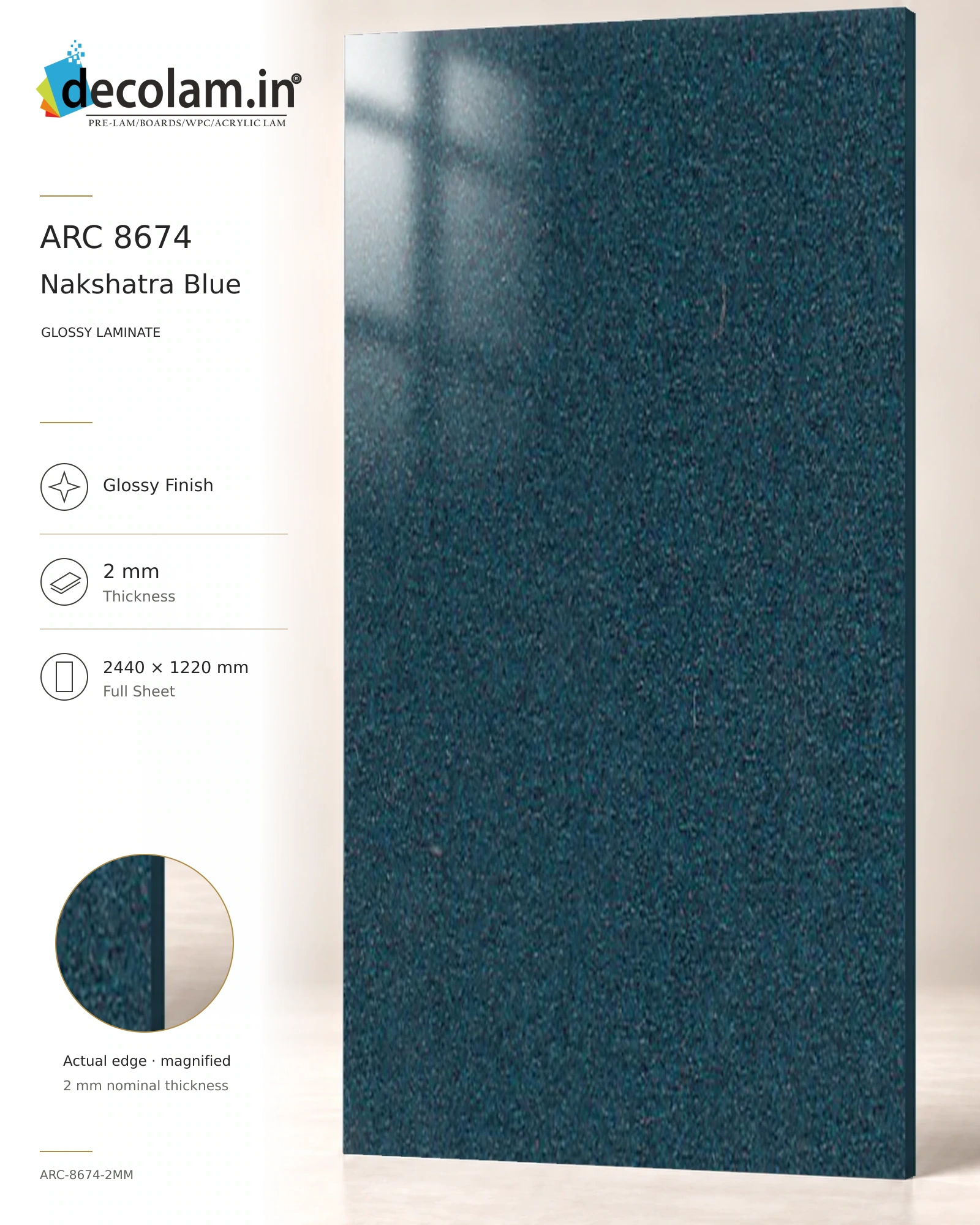 Nakshatra Blue Glossy
