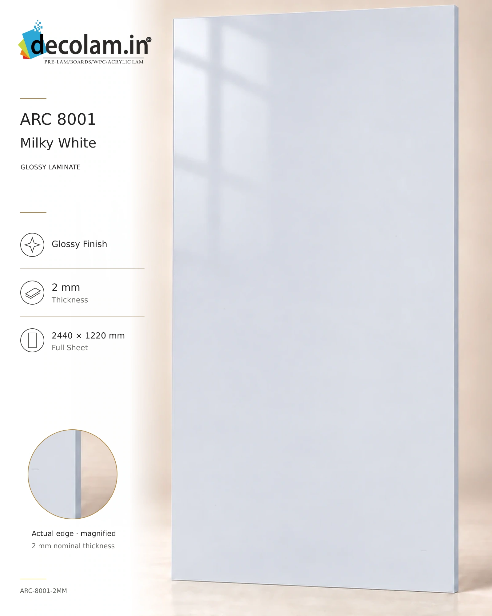Milky White Glossy