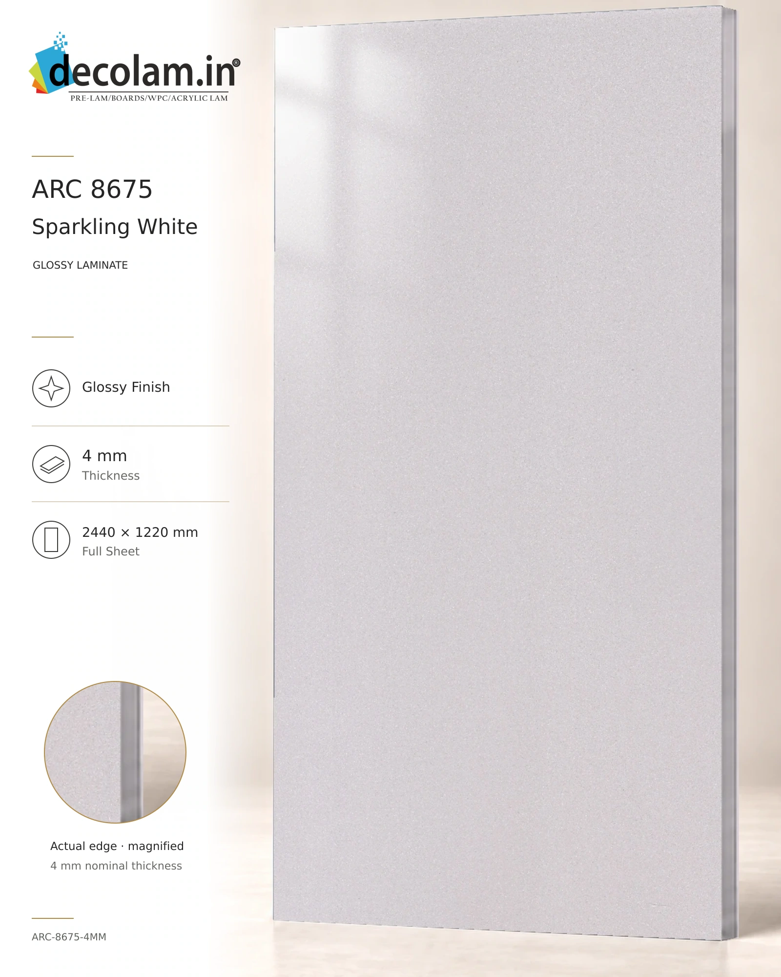 Sparkling White Glossy