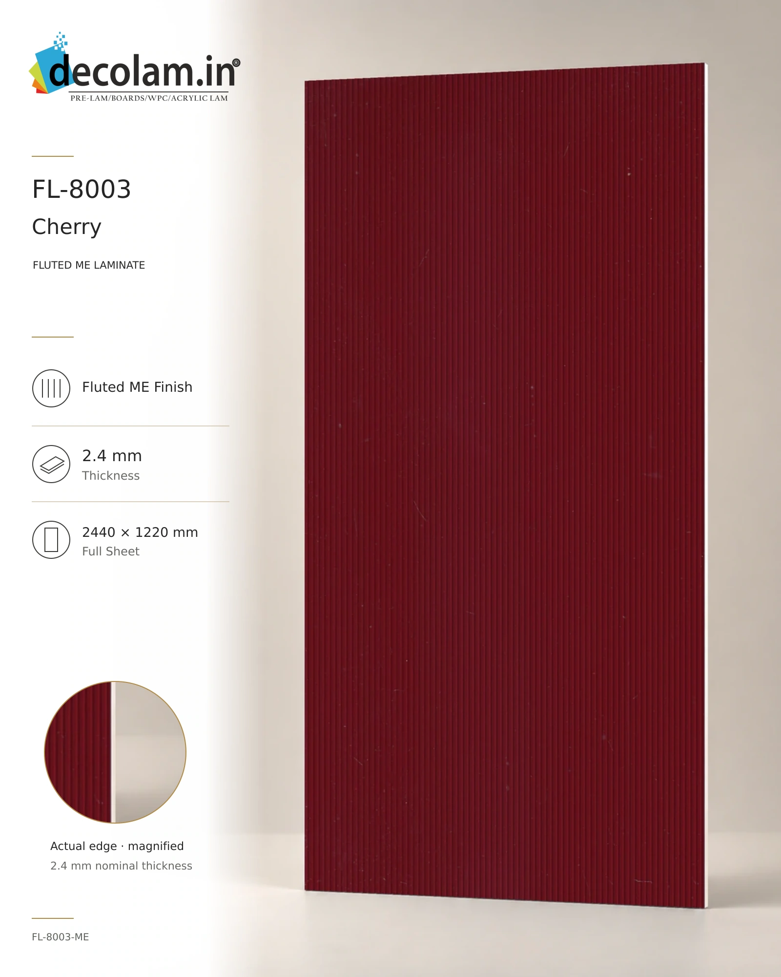 Cherry Fluted