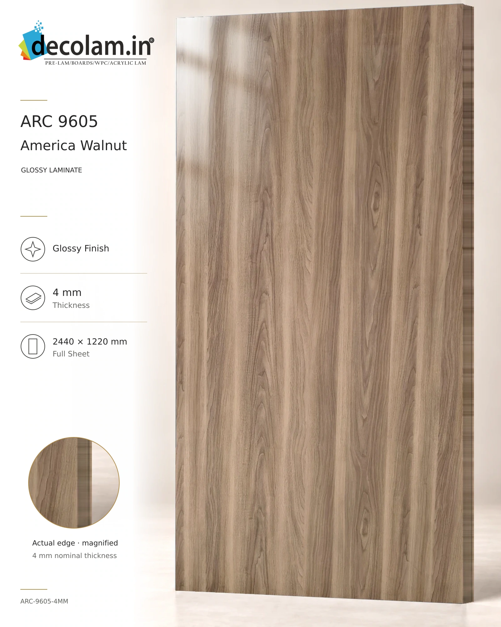 America Walnut Glossy
