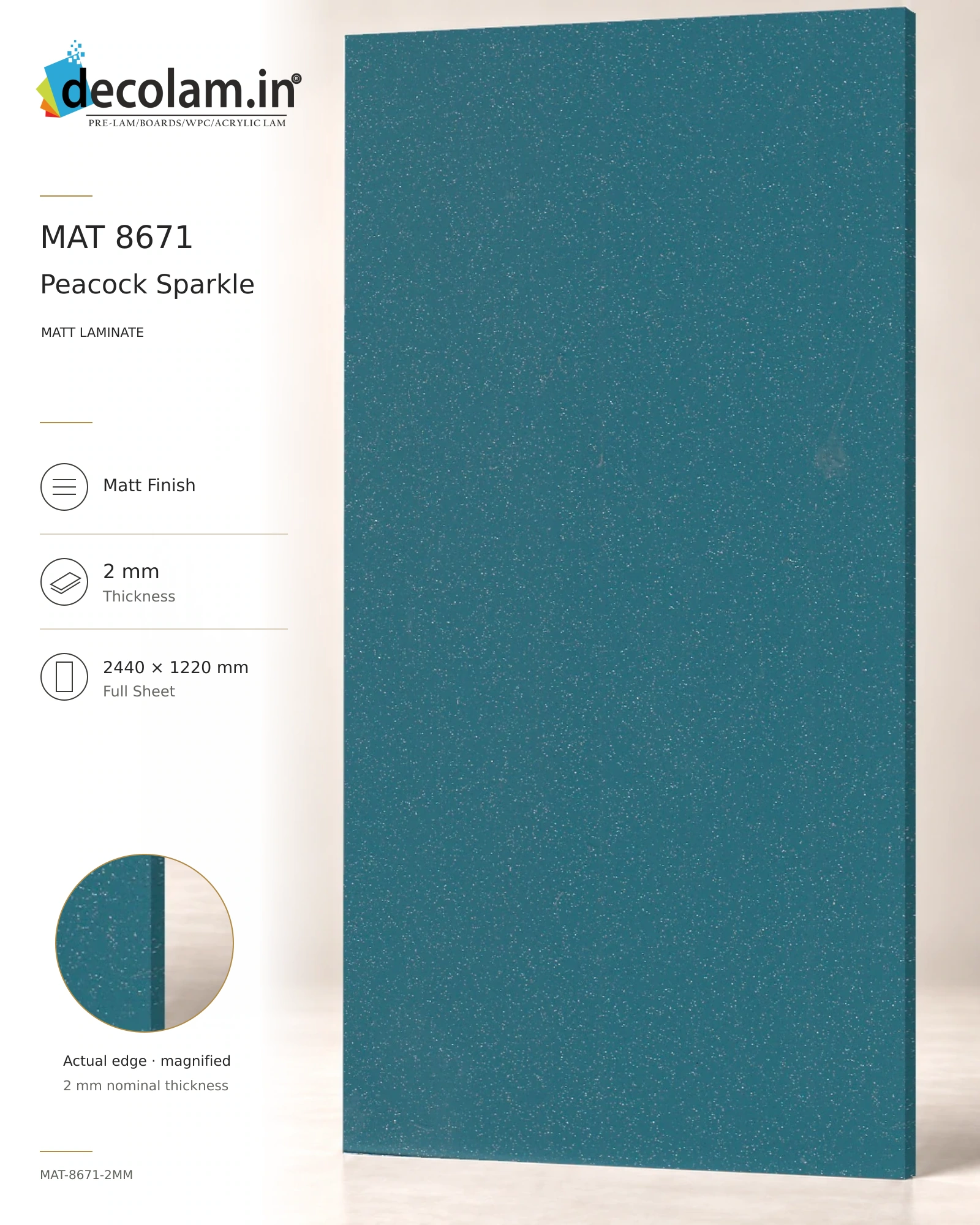 Peacock Sparkle Matt