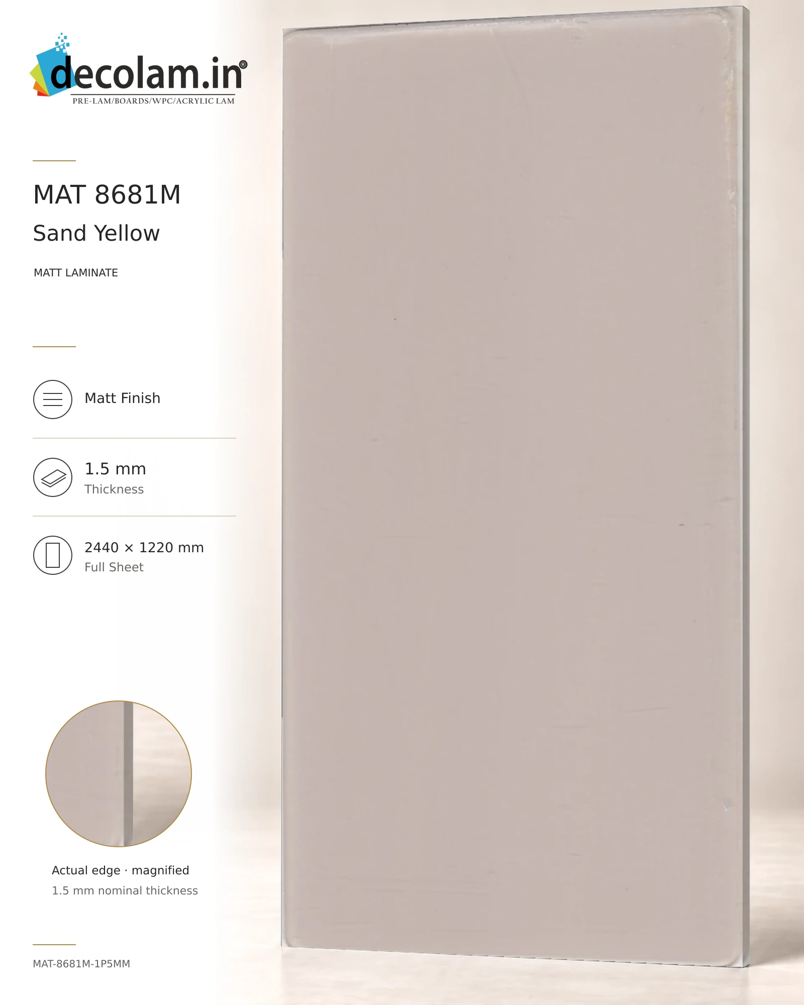 Sand Yellow Matt