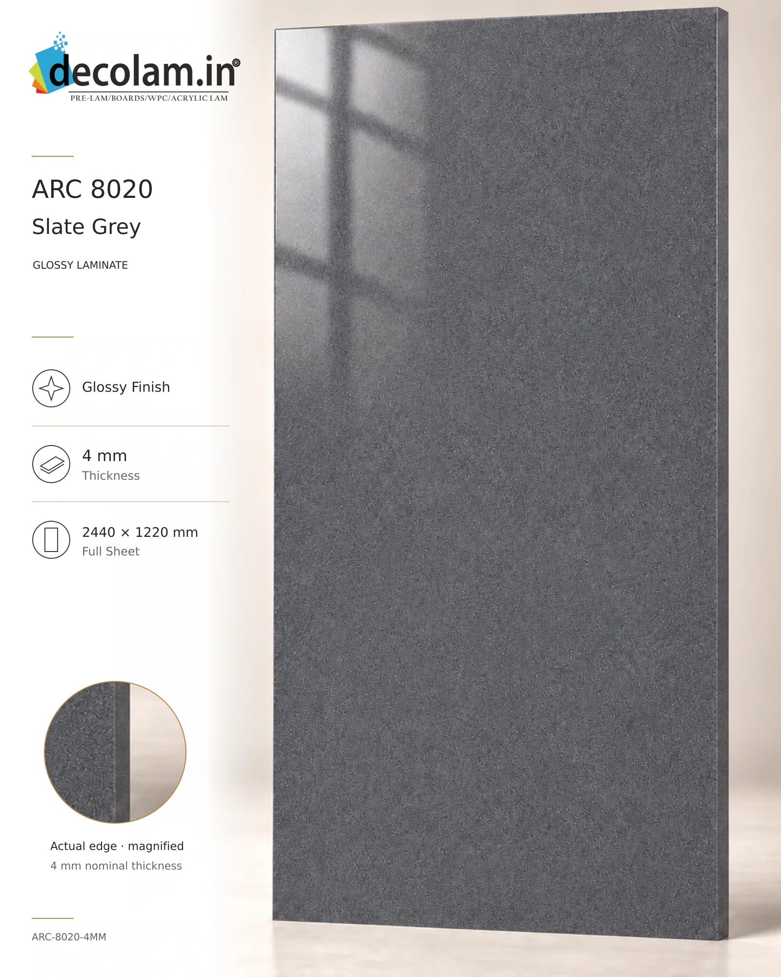 Slate Grey Glossy