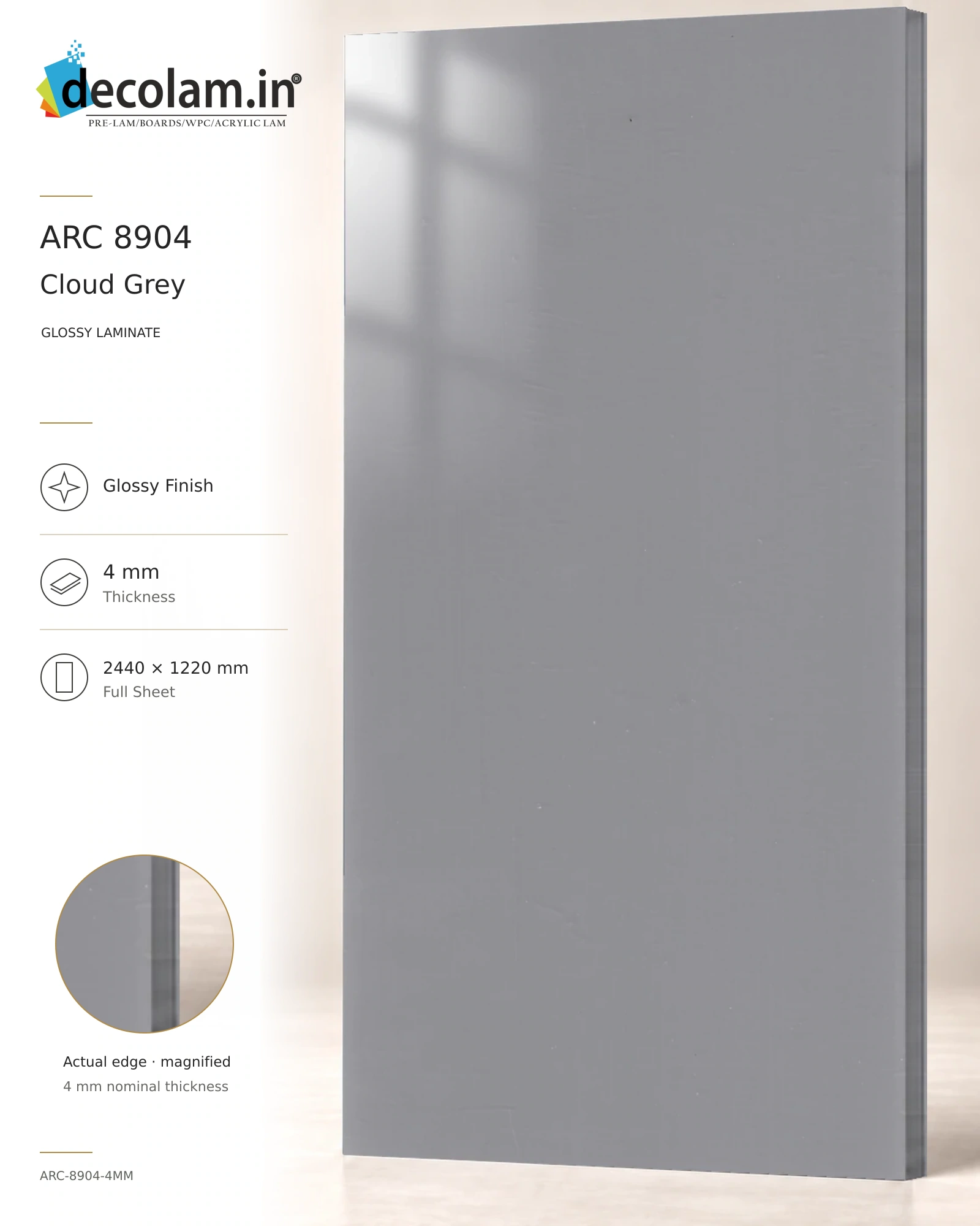 Cloud Grey Glossy