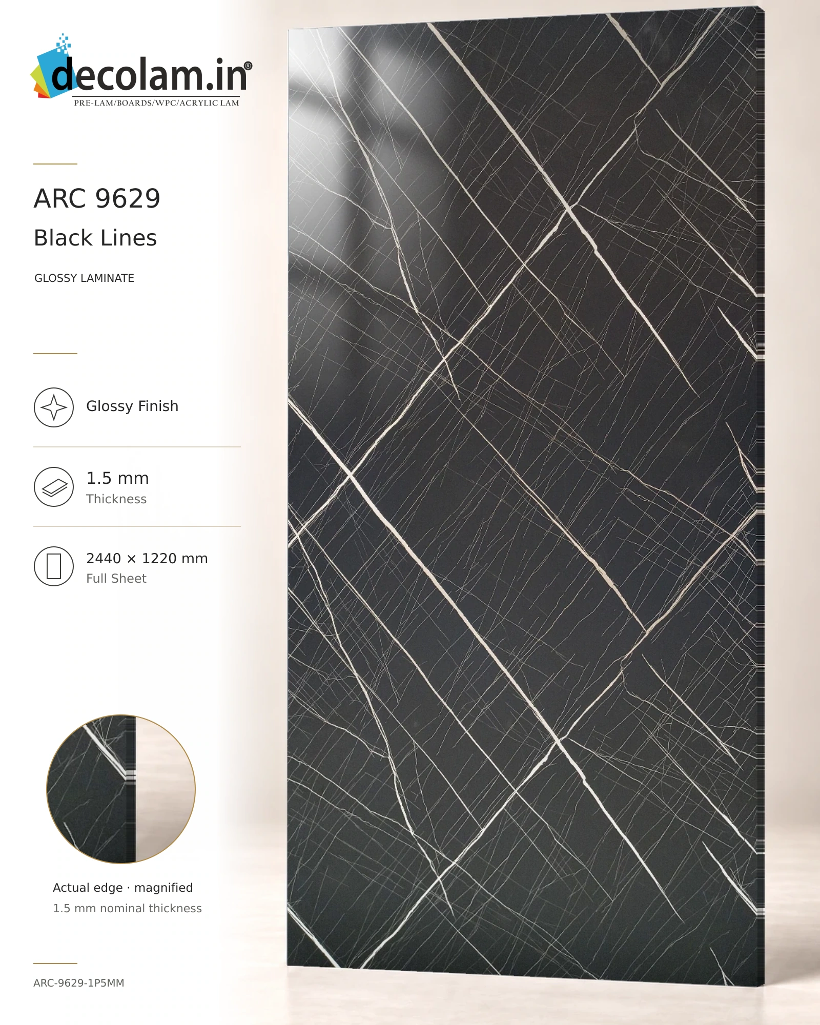 Black Lines Glossy