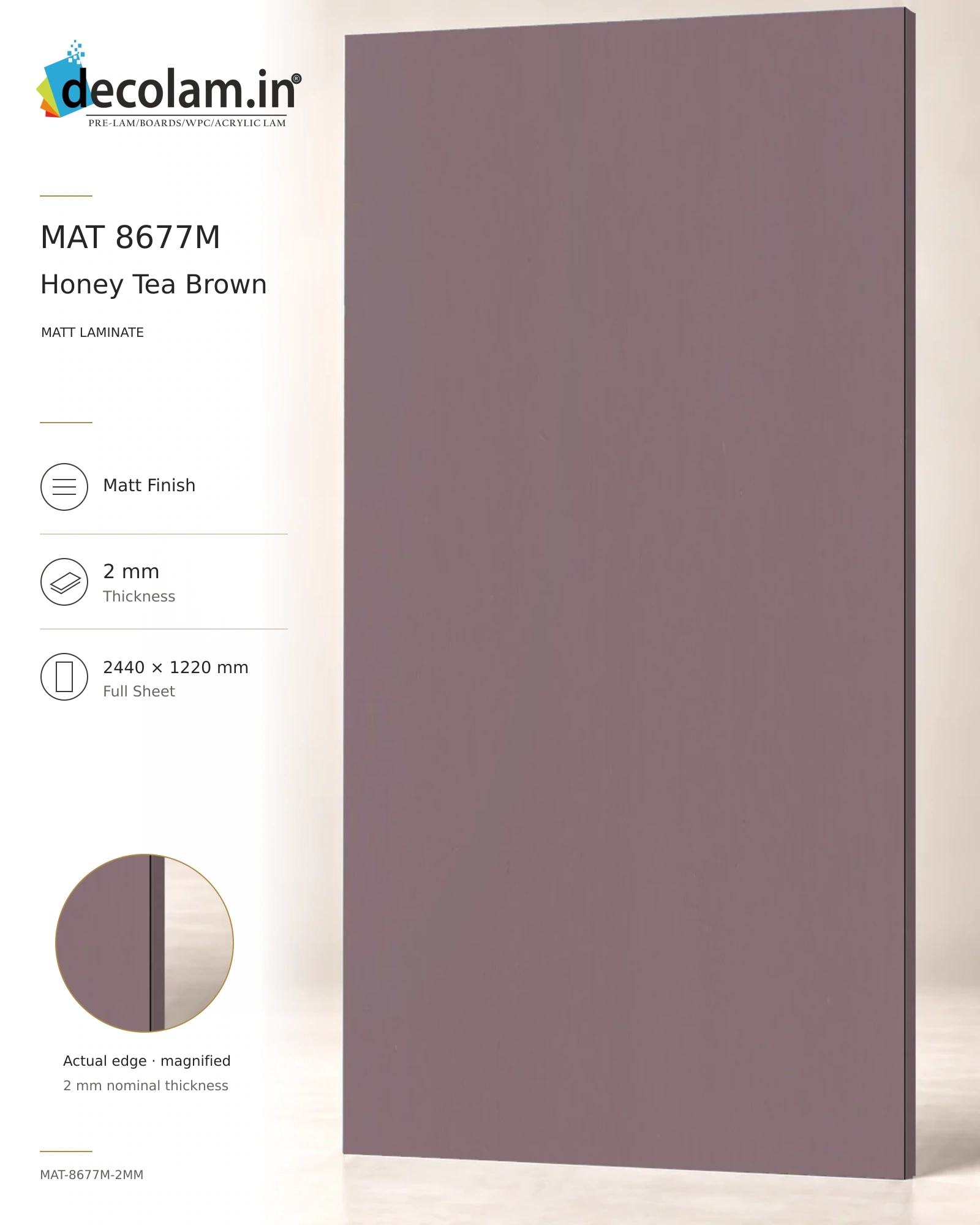 Honey Tea Brown Matt
