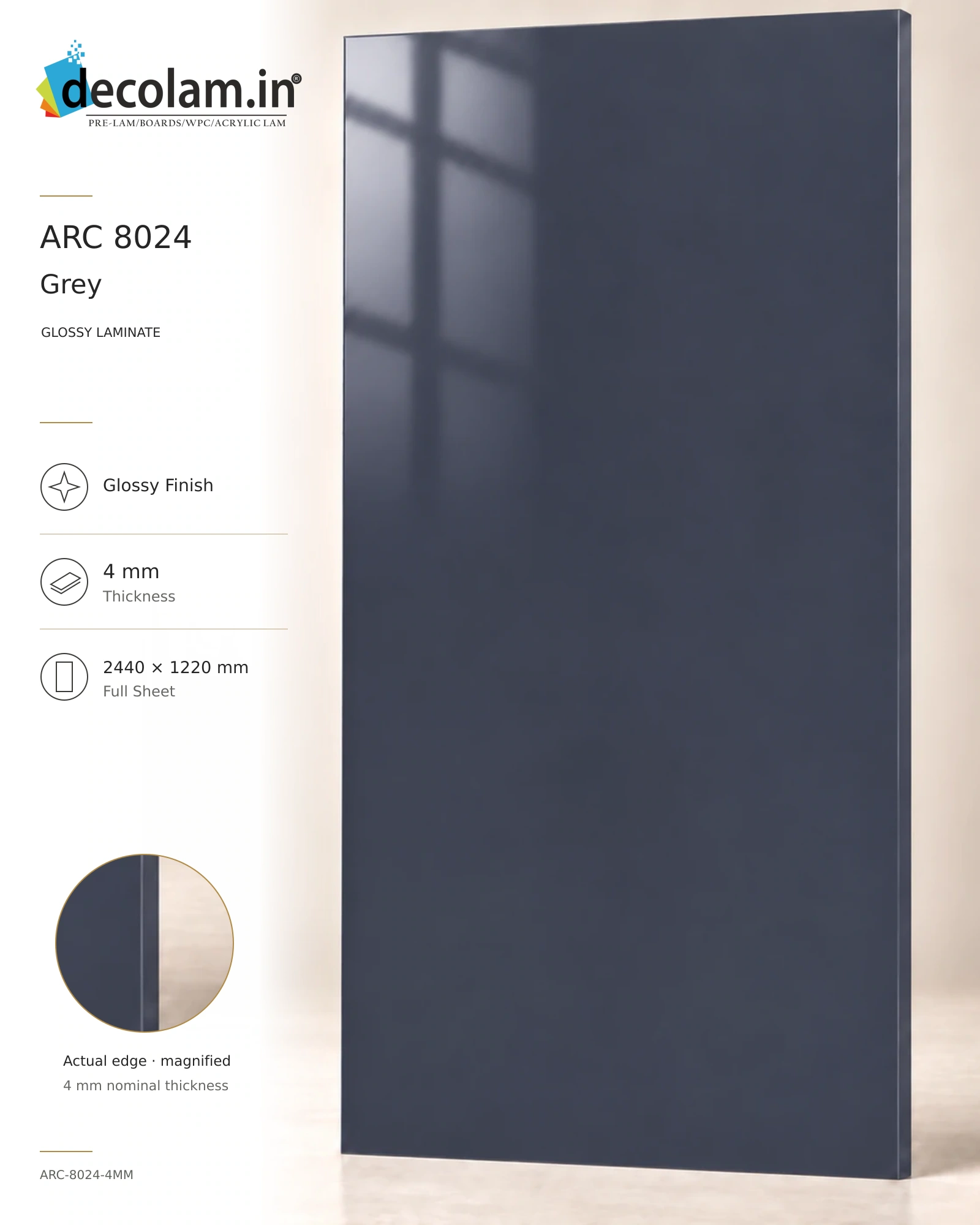 Grey Glossy