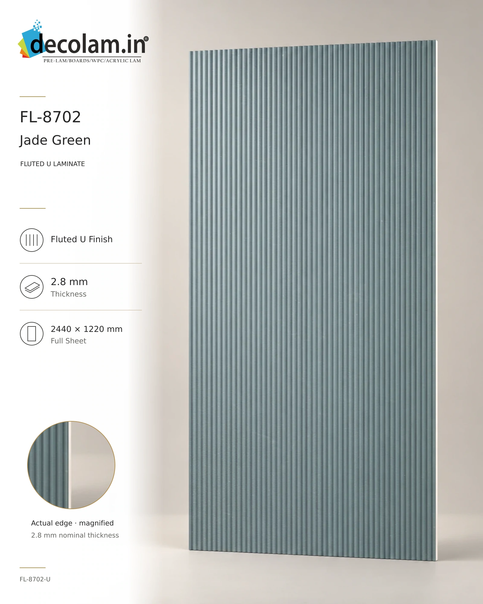 Jade Green — FL-8702-U — 2.8 mm