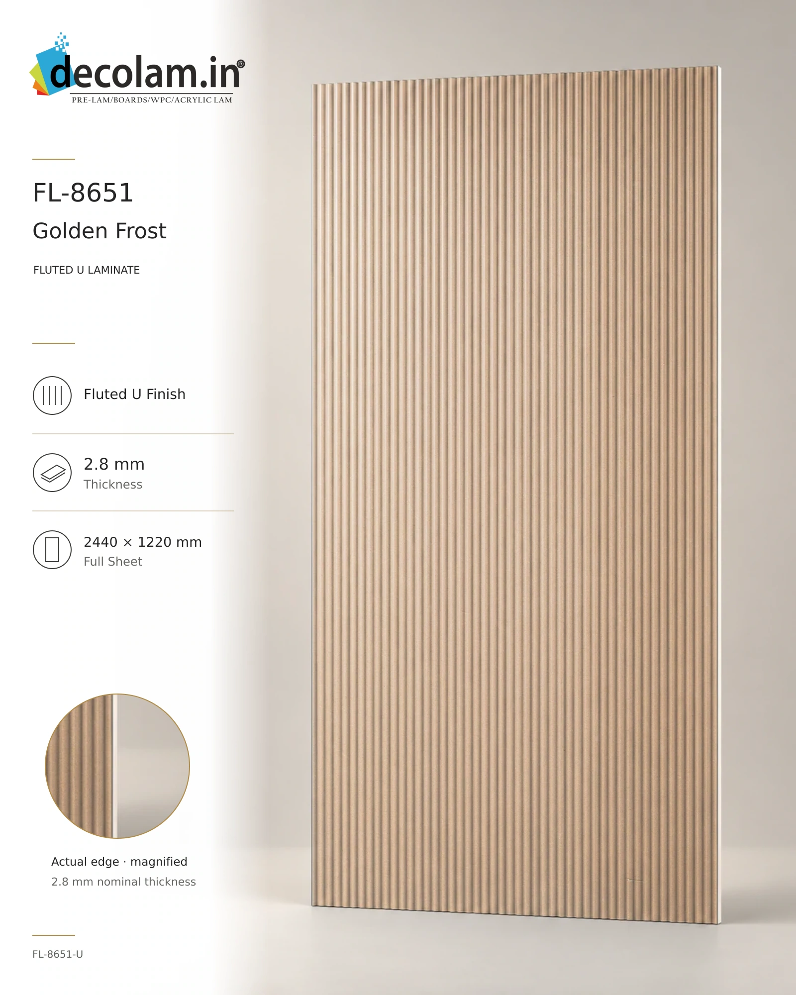 Golden Frost — FL-8651-U — 2.8 mm