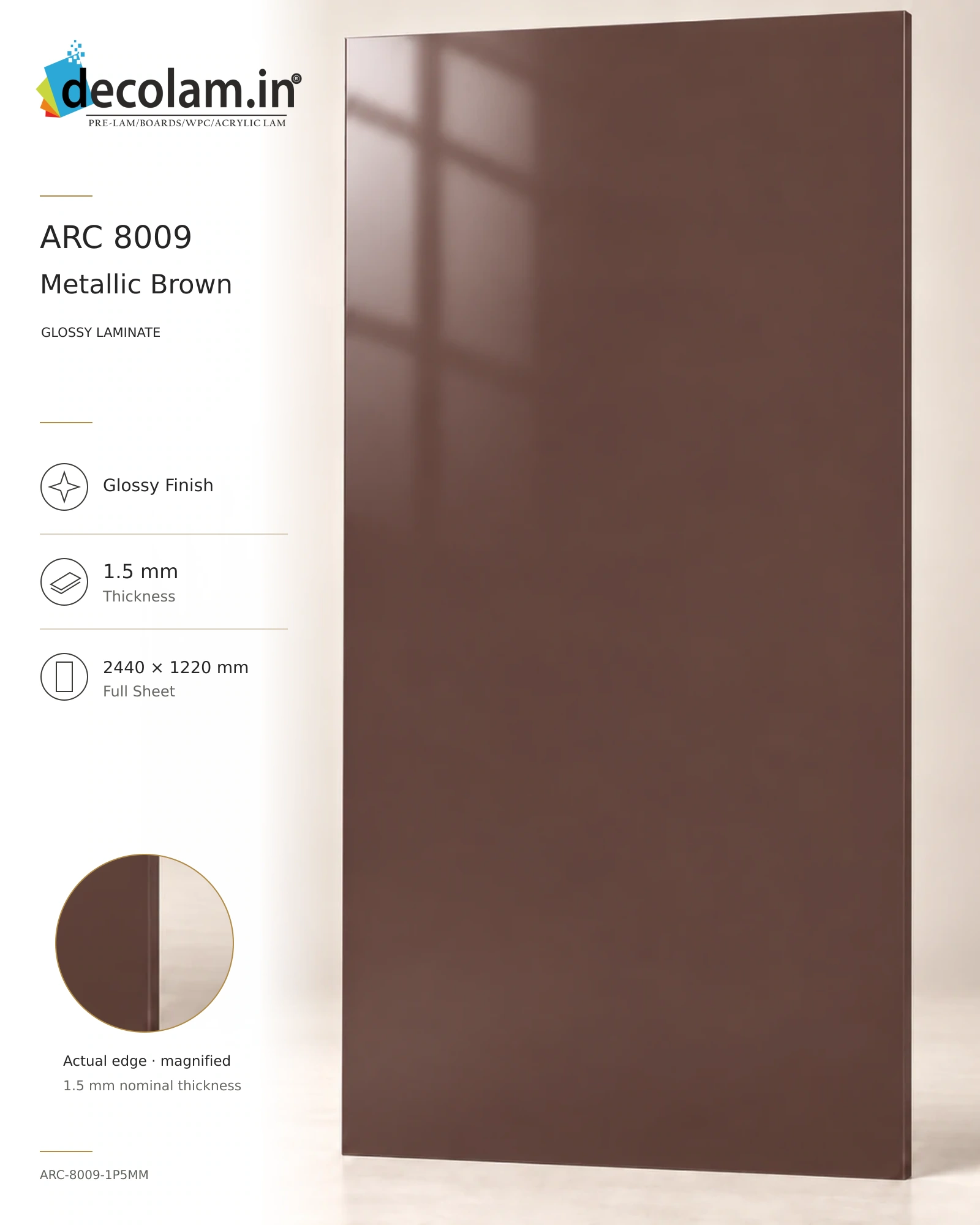 Metallic Brown Glossy