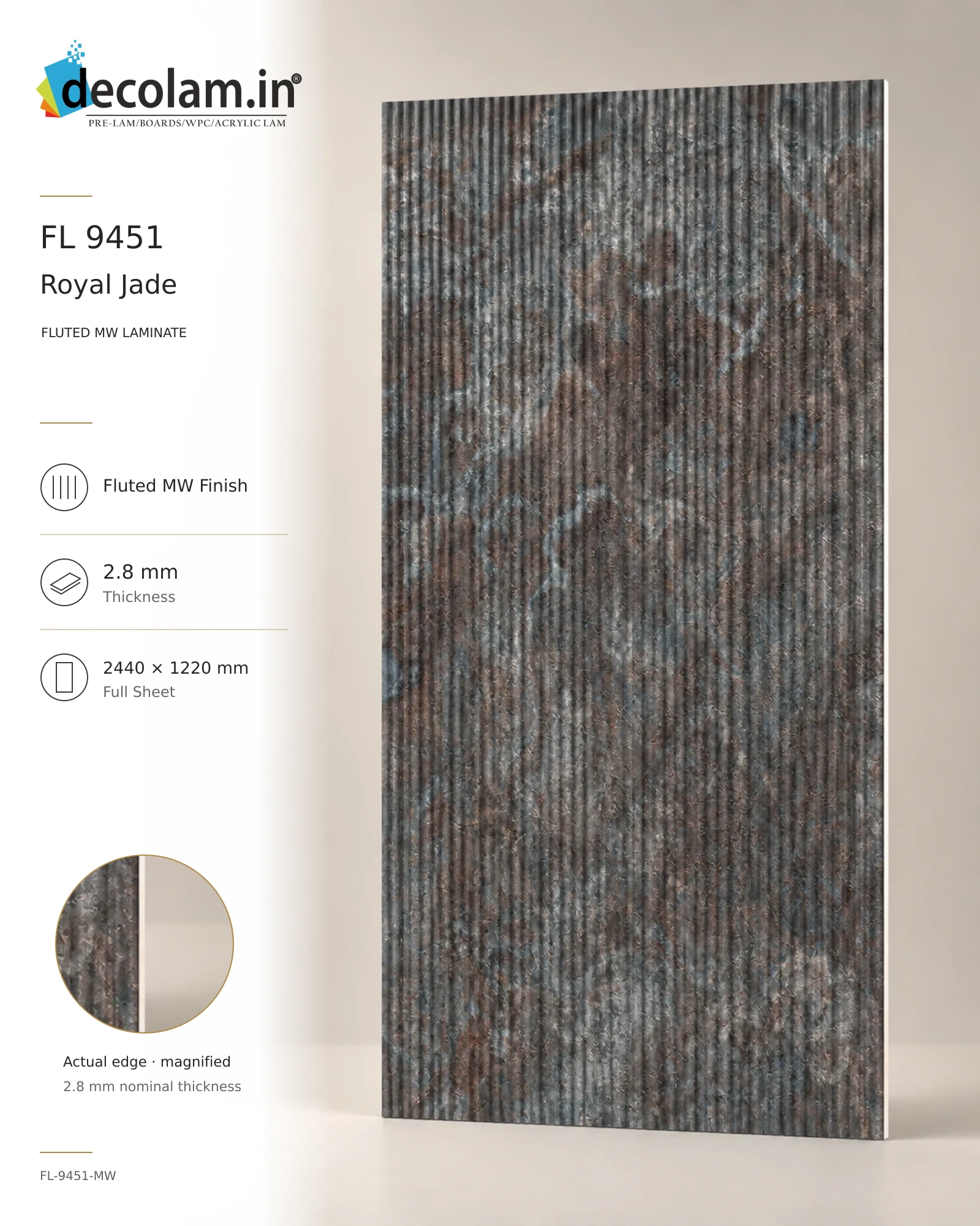 Royal Jade Fluted