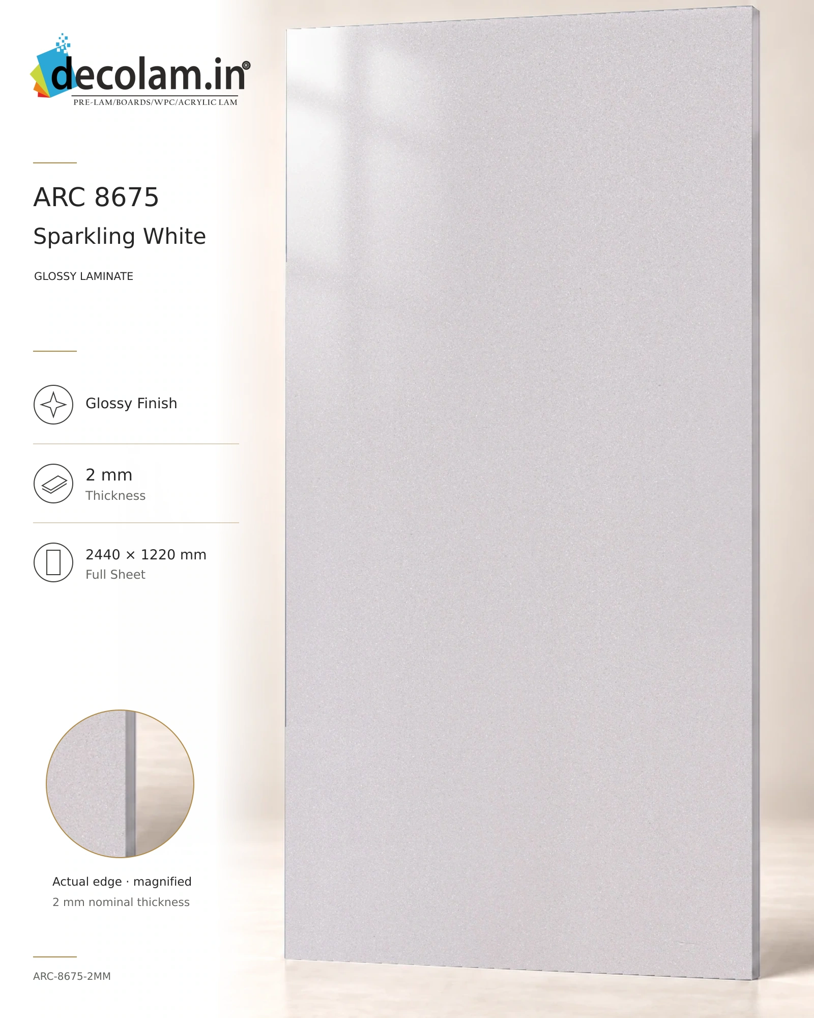 Sparkling White Glossy