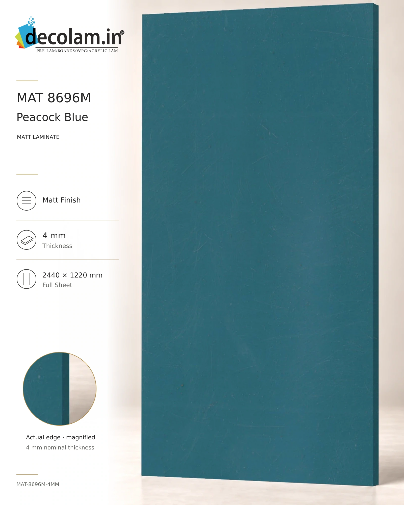 Peacock Blue Matt